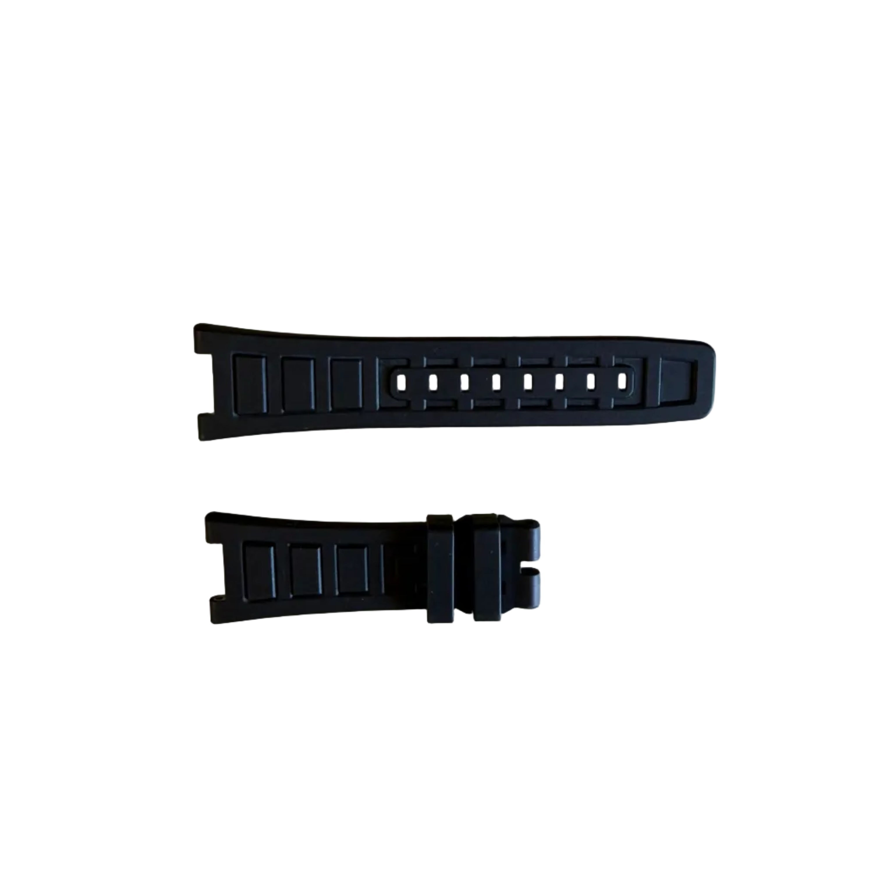 Authentic IWC Ingenieur Black Rubber Fabric Watch Band Strap 30mm