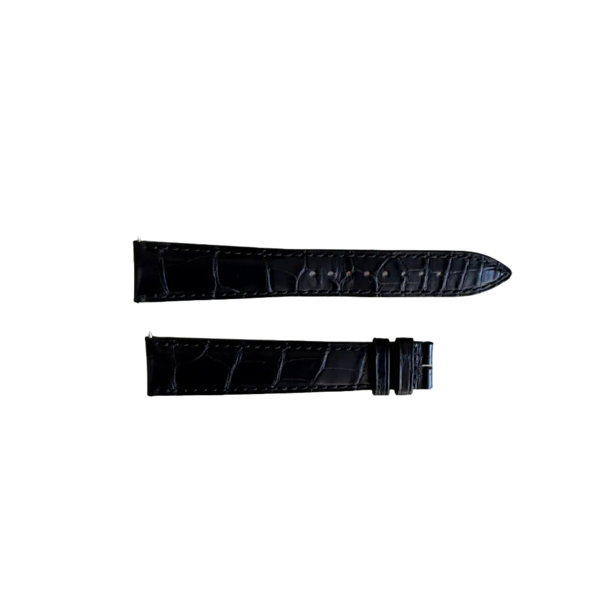 Authentic Jaeger LeCoultre Black Alligator Watch Strap Band 20mm