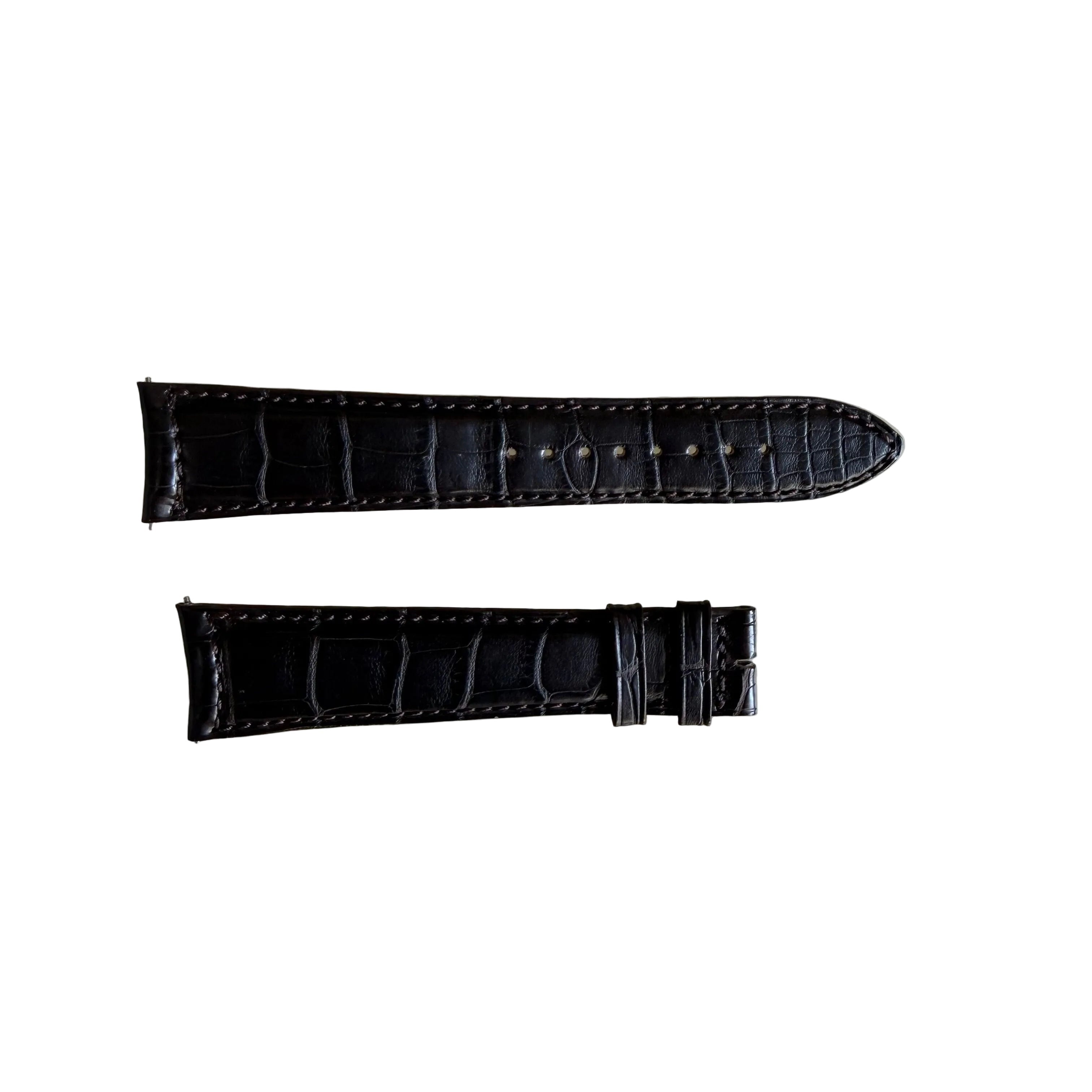Authentic Jaeger LeCoultre Brown Alligator Watch Strap Band 22.mm