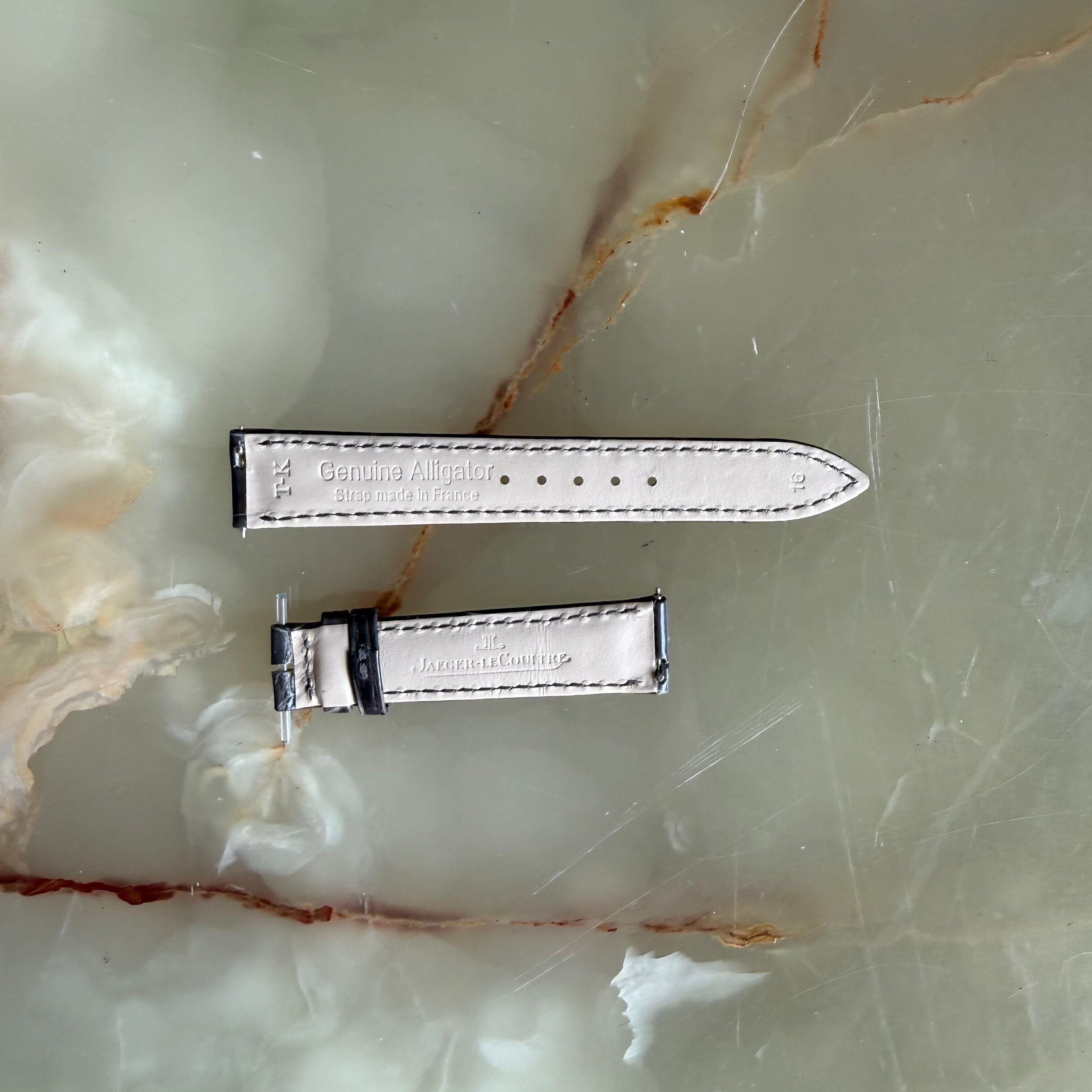 Authentic Jaeger LeCoultre Grey Alligator Watch Strap Band 16mm