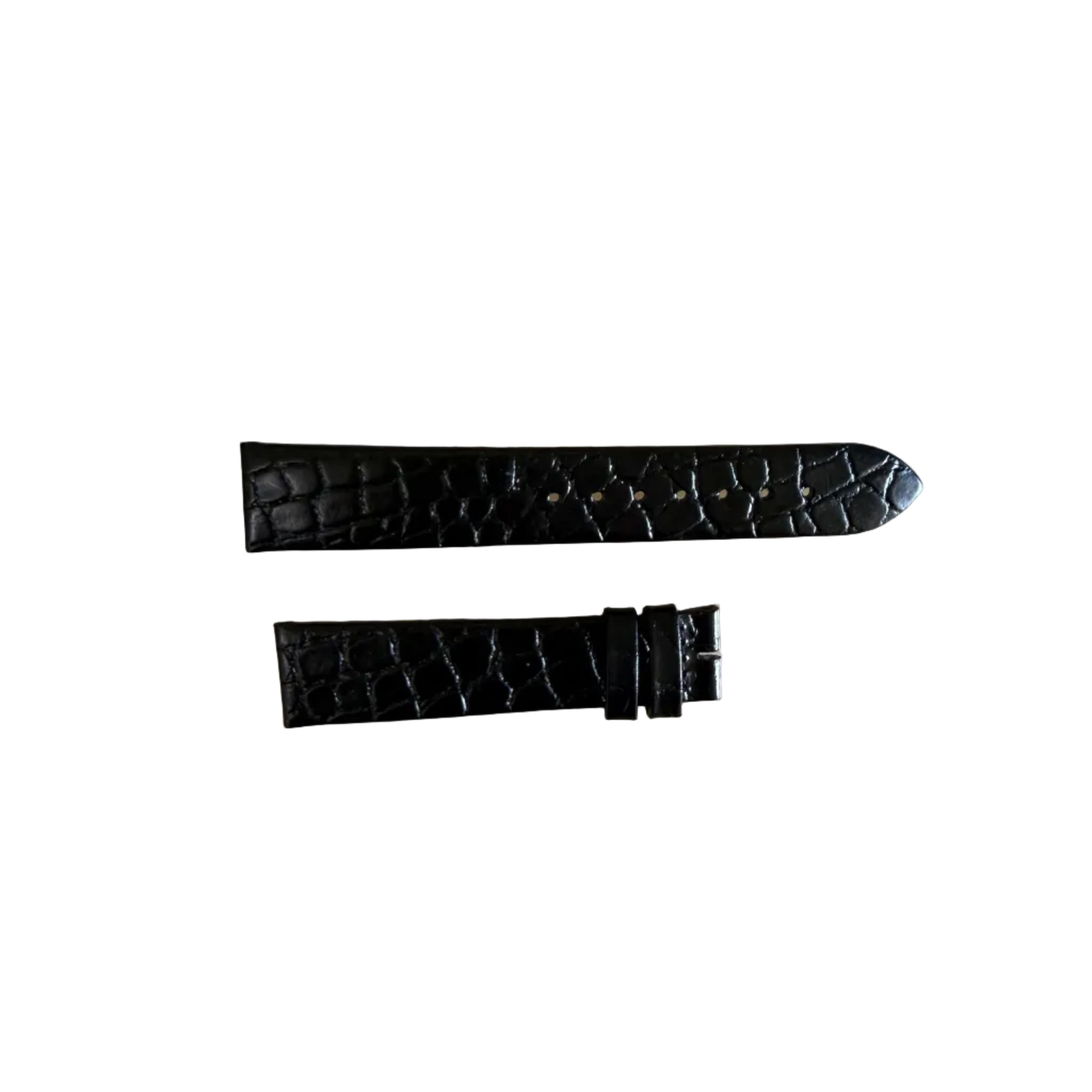 Authentic Longines Black Alligator Watch Strap Band 18mm L682101238