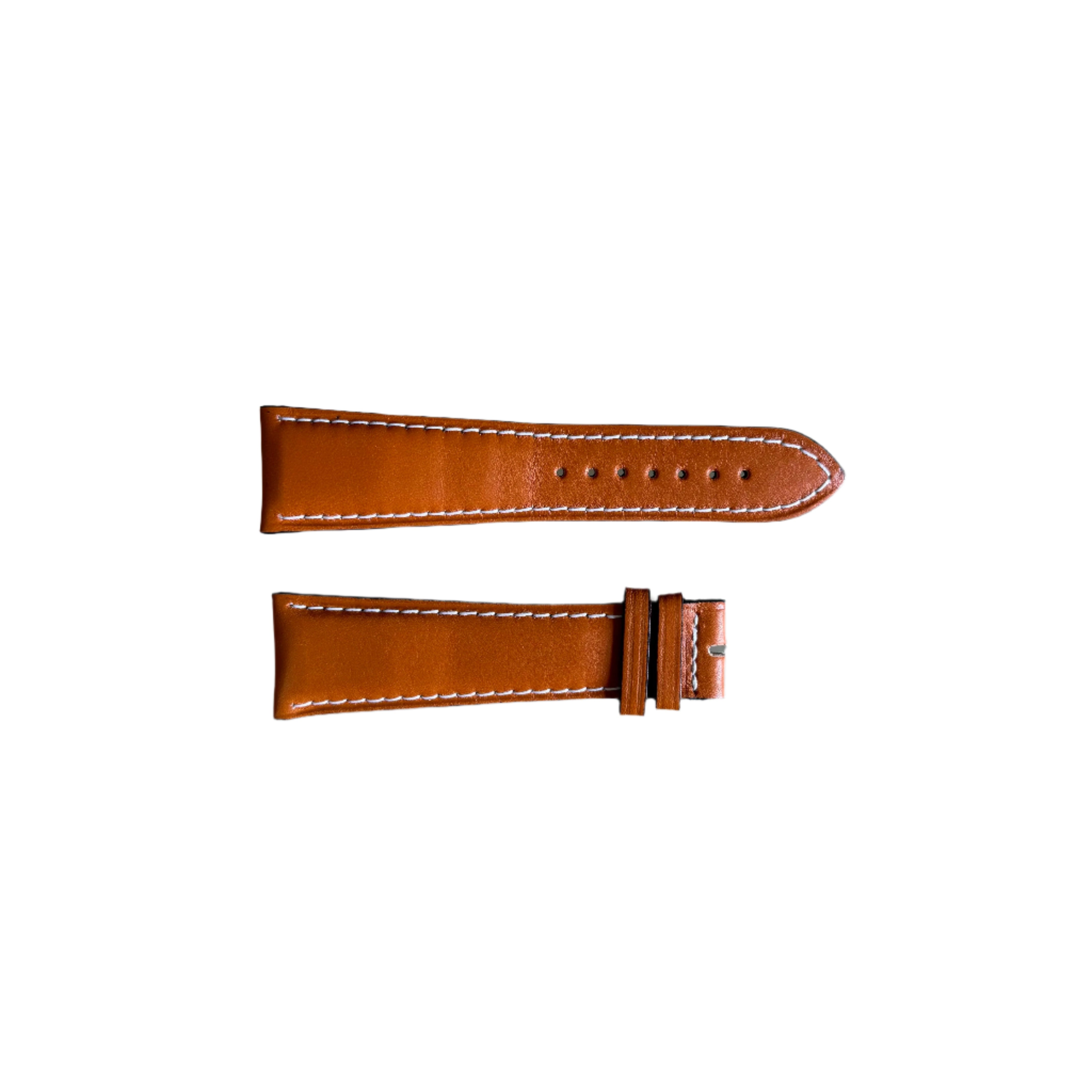 Authentic Longines Master Collection Orange Leather Watch Strap Band 25mm