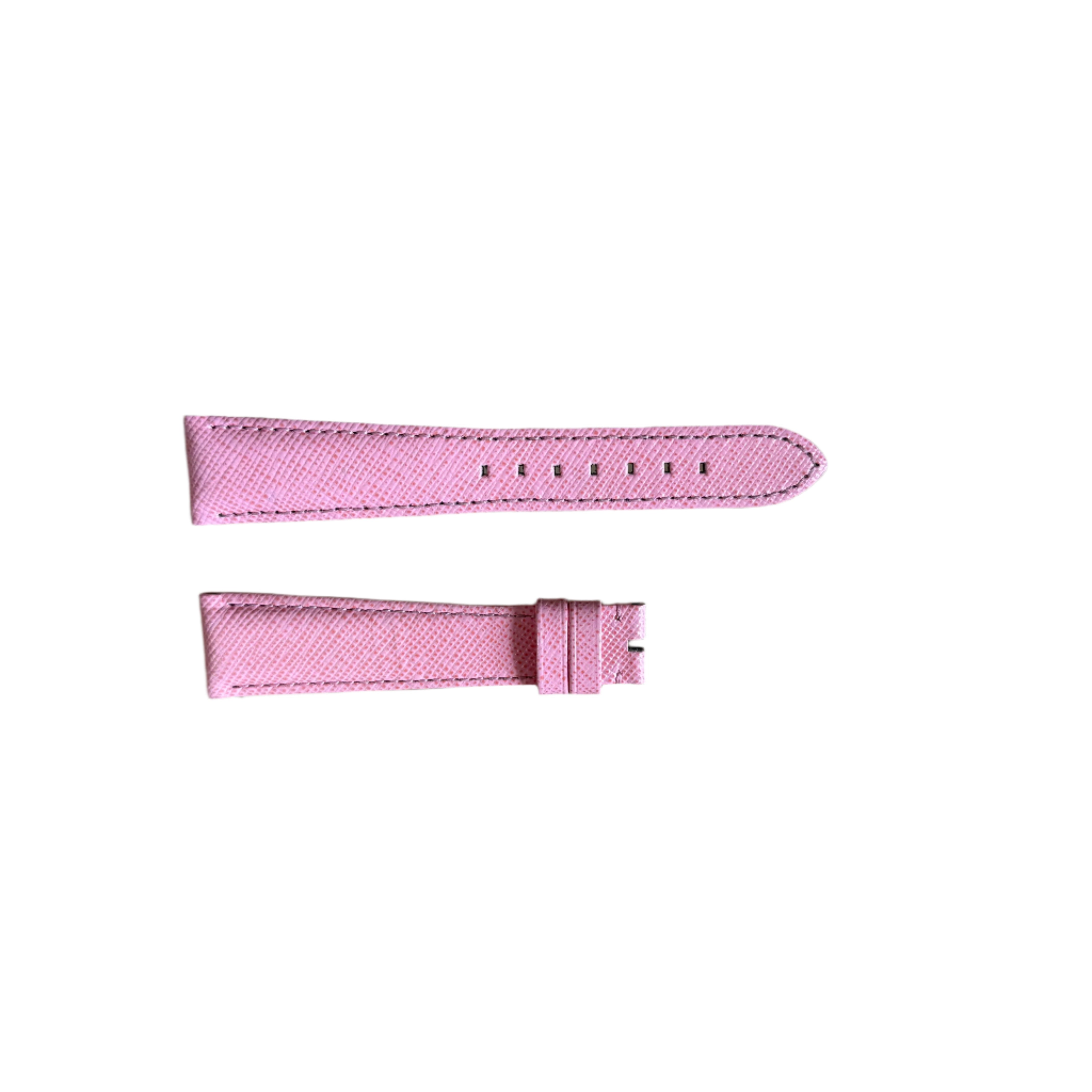 Authentic Montblanc Pink Calfskin Watch Strap Band 18mm