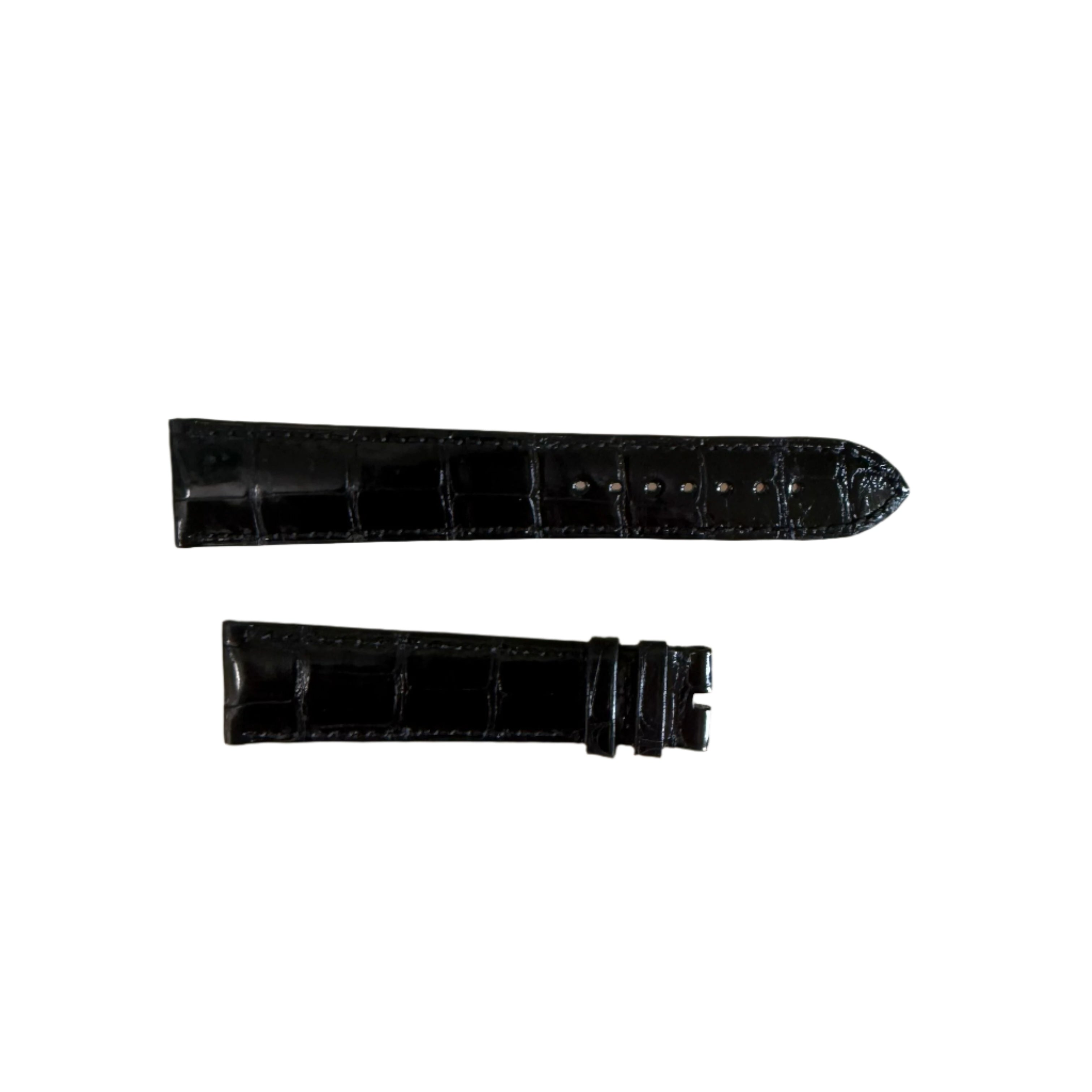 Authentic Omega Black Alligator Watch Strap Band 22mm 98000151L