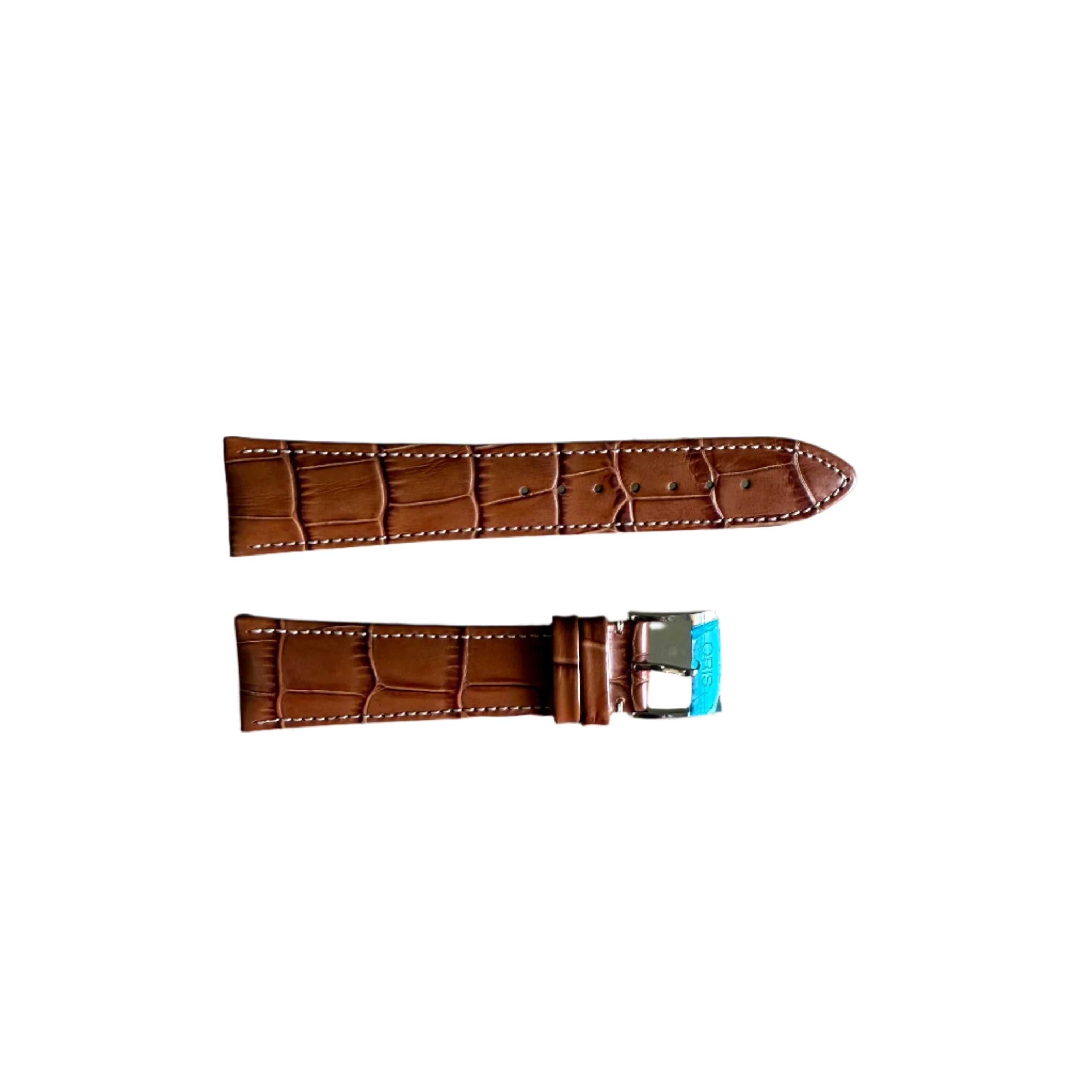 Authentic Oris Brown Leather Watch Strap Band 23mm w Buckle 5 22 94
