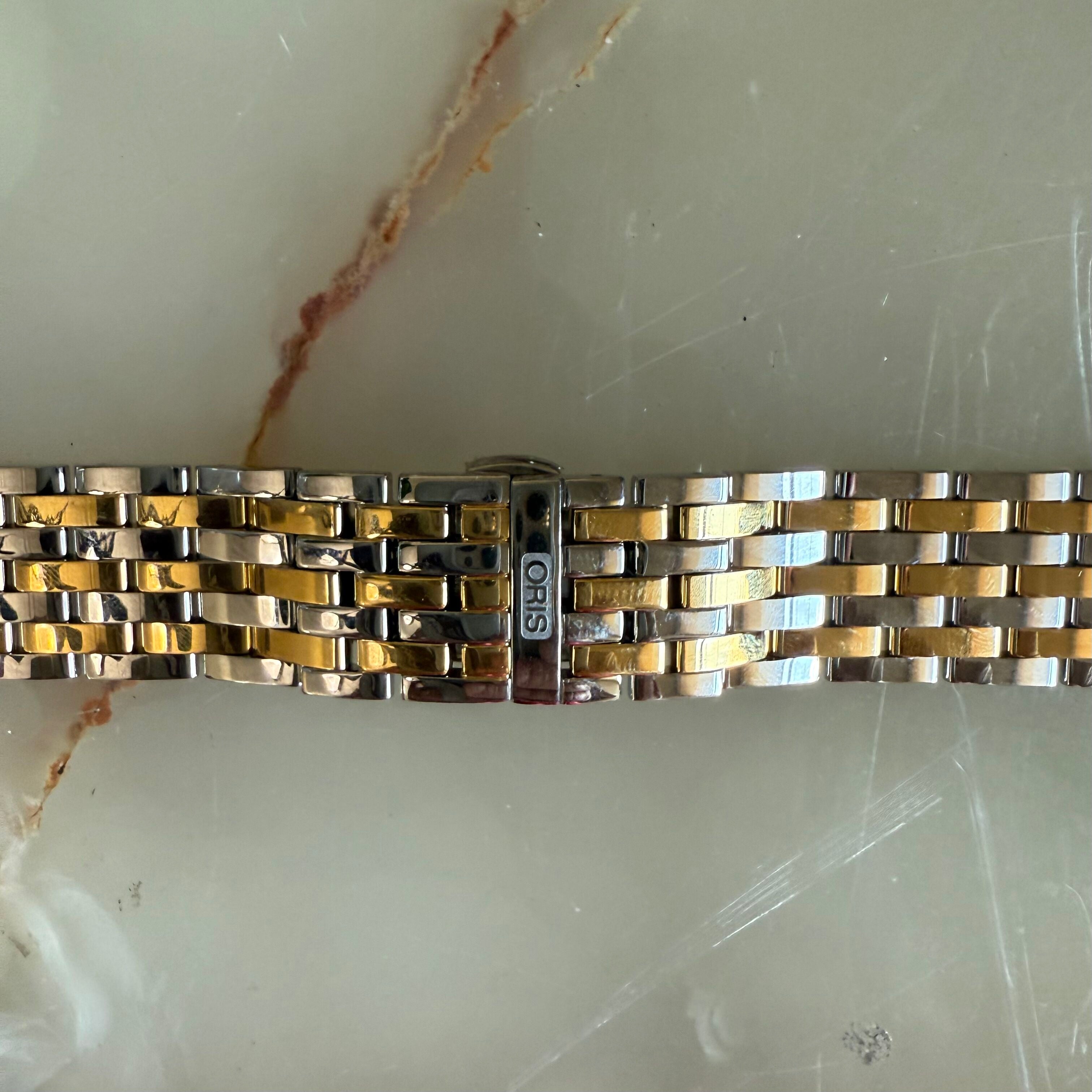Authentic Oris Steel Gold Watch Bracelet 21mm 0782174