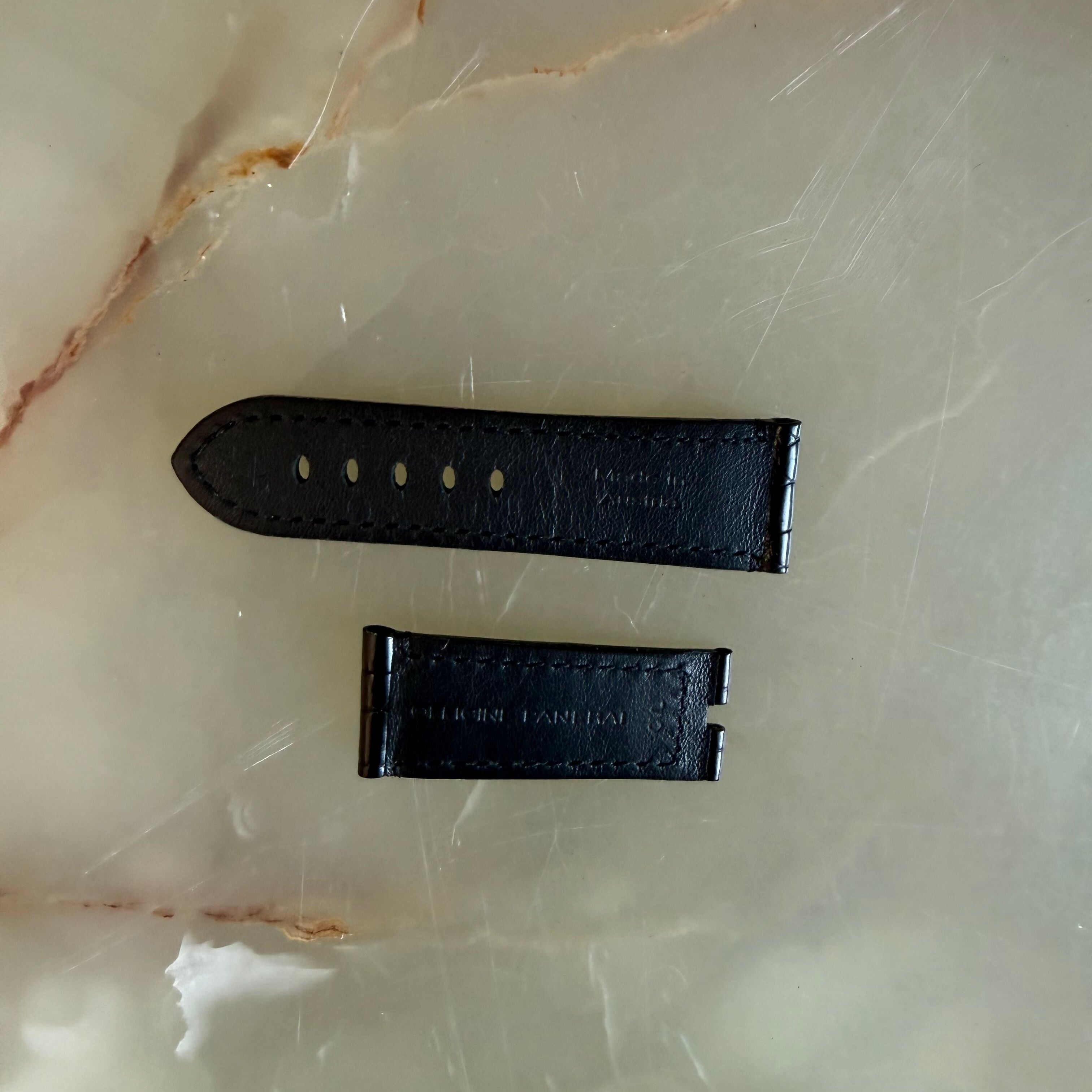 Authentic Panerai Black Alligator Watch Strap Band 23.75mm