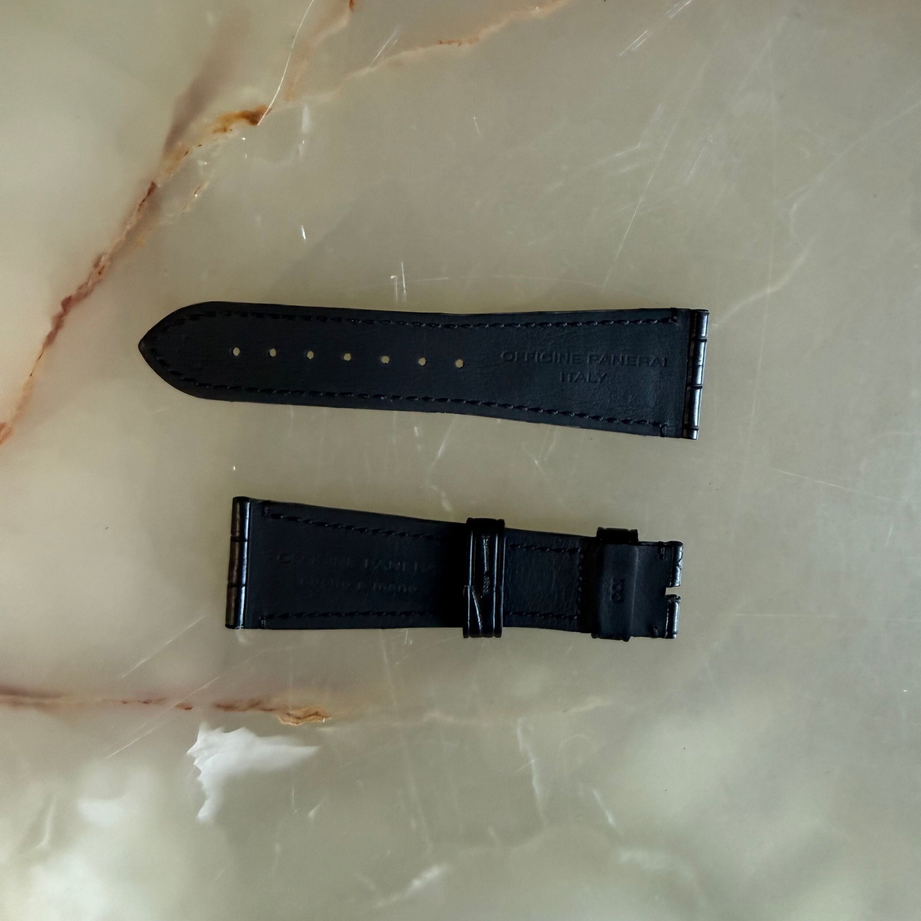 Authentic Panerai Black Alligator Watch Strap Band 26.55mm