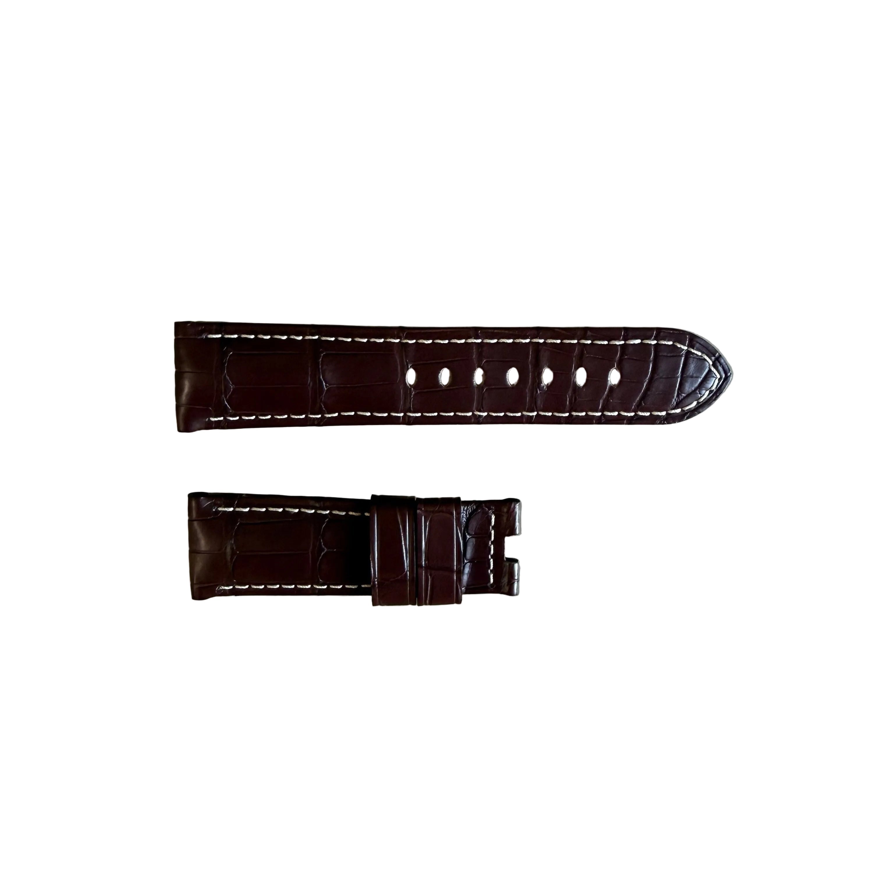 Authentic Panerai Brown Alligator Watch Strap Band 24mm