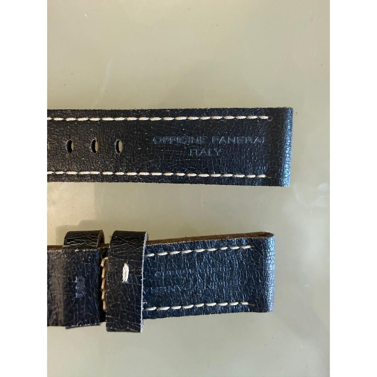Authentic Panerai Brown Leather Watch Strap Band 24mm