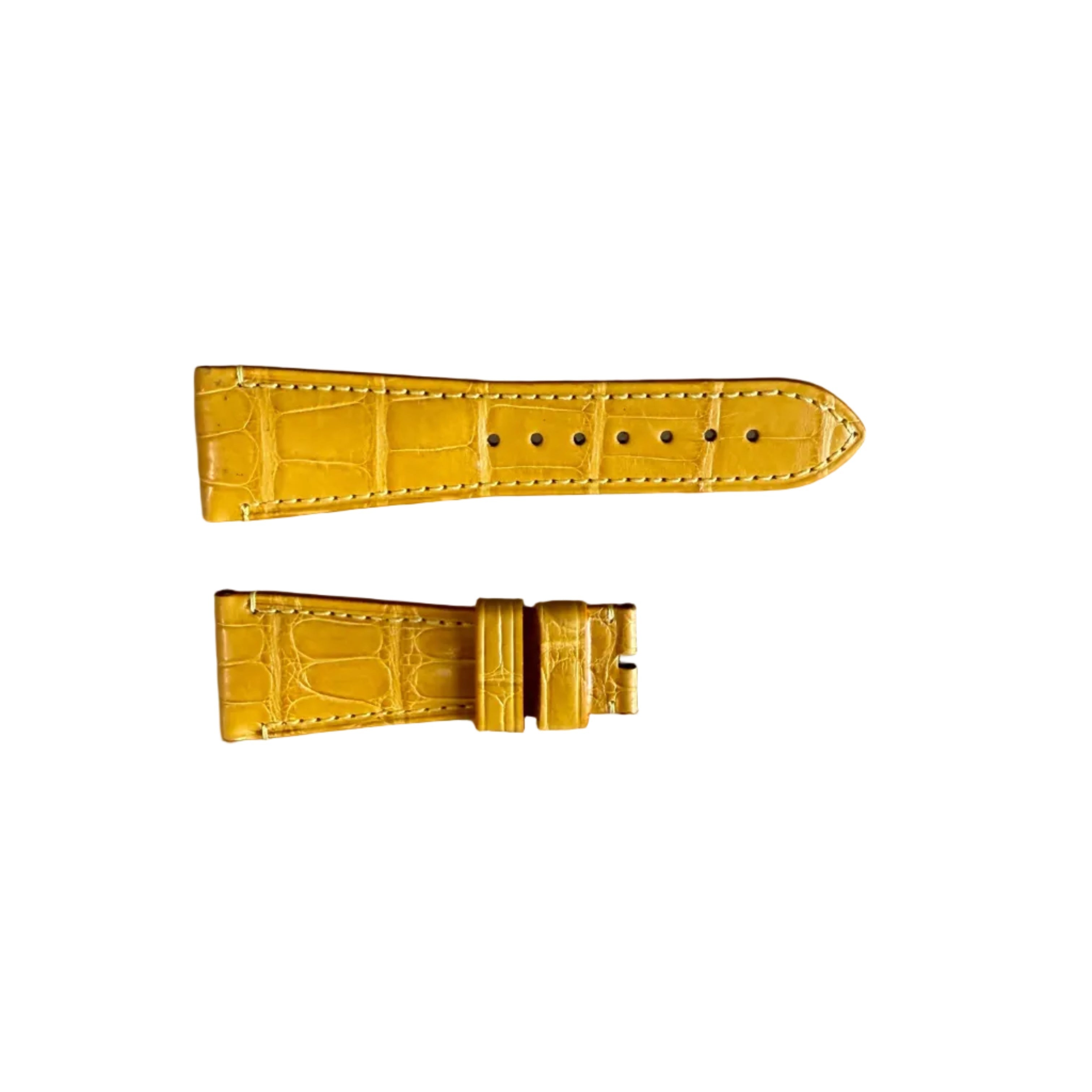 Authentic Panerai Yellow Alligator Watch Strap Band 26.80mm