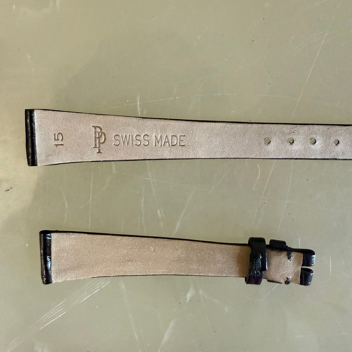 Authentic Patek Philippe Black Alligator Watch Strap Band 15mm