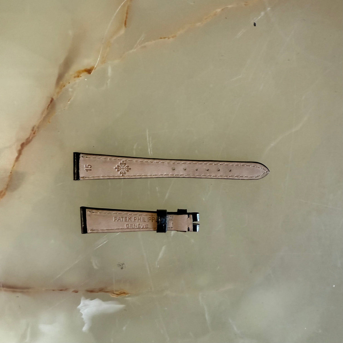 Authentic Patek Philippe Black Crocodile Watch Strap Band 15mm