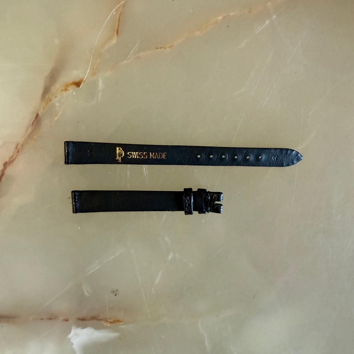 Authentic Patek Philippe Black Lizard Watch Strap Band 11mm