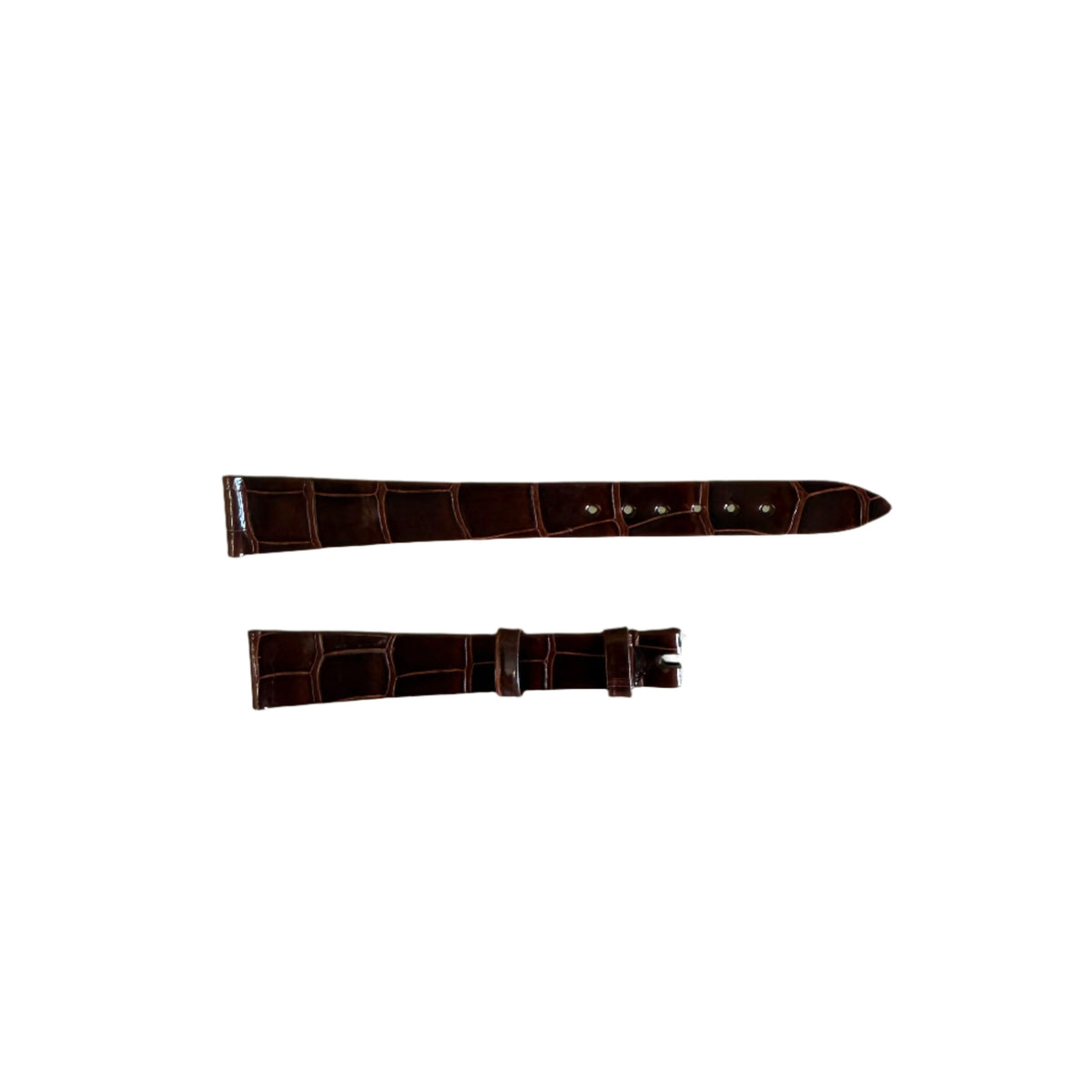 Authentic Patek Philippe Brown Crocodile Watch Strap Band 14mm