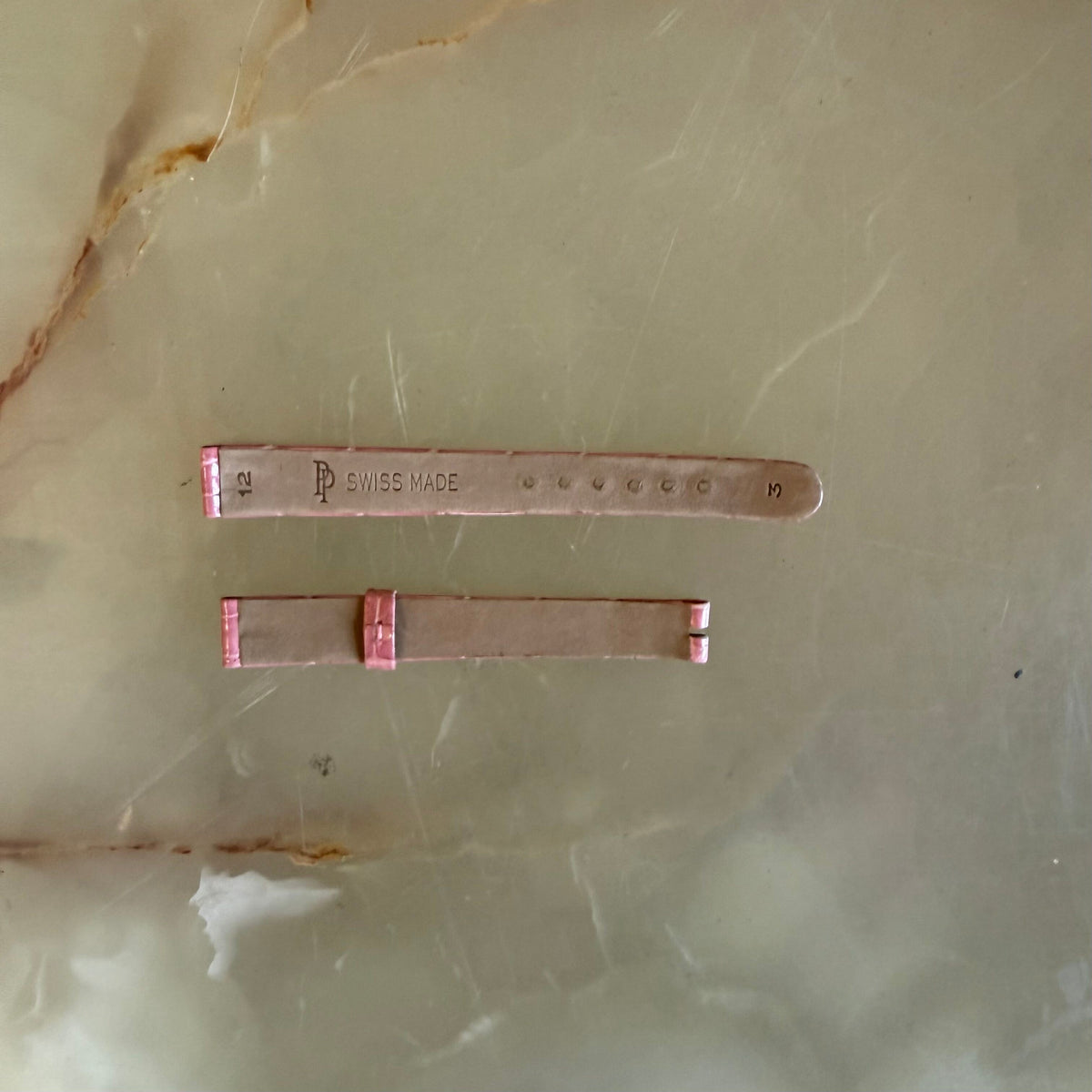 Authentic Patek Philippe Dark Pink Crocodile Watch Strap Band 12mm