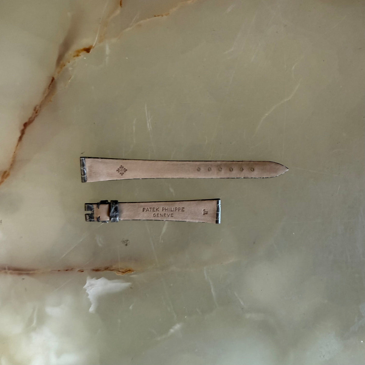 Authentic Patek Philippe Grey Crocodile Watch Strap Band 14mm