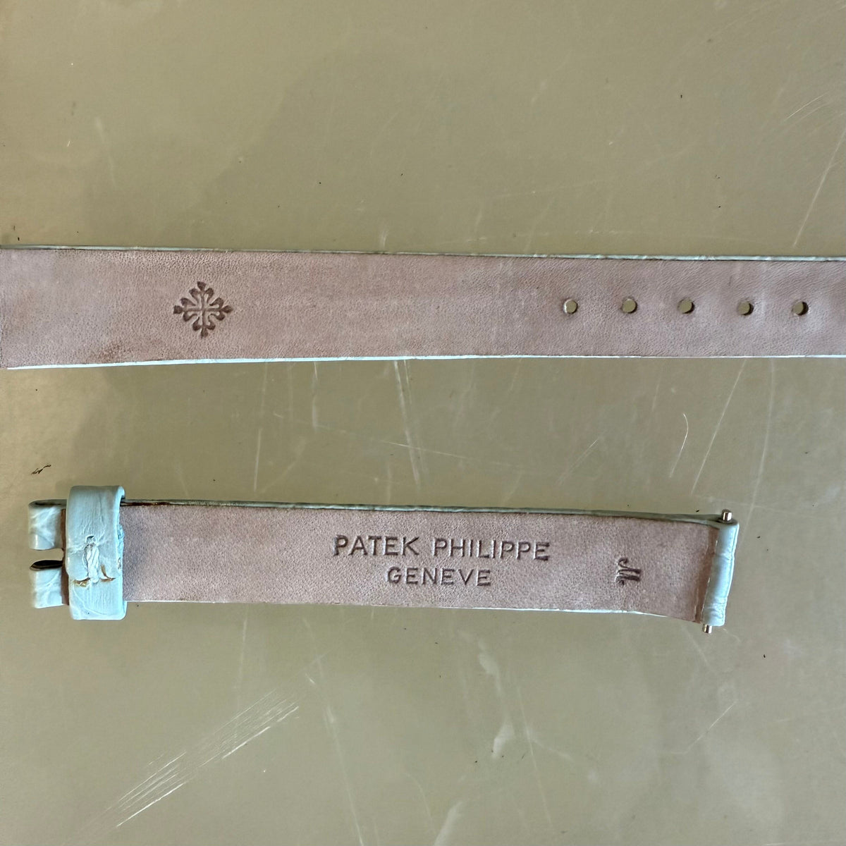 Authentic Patek Philippe Light Blue Alligator Watch Strap Band 12mm