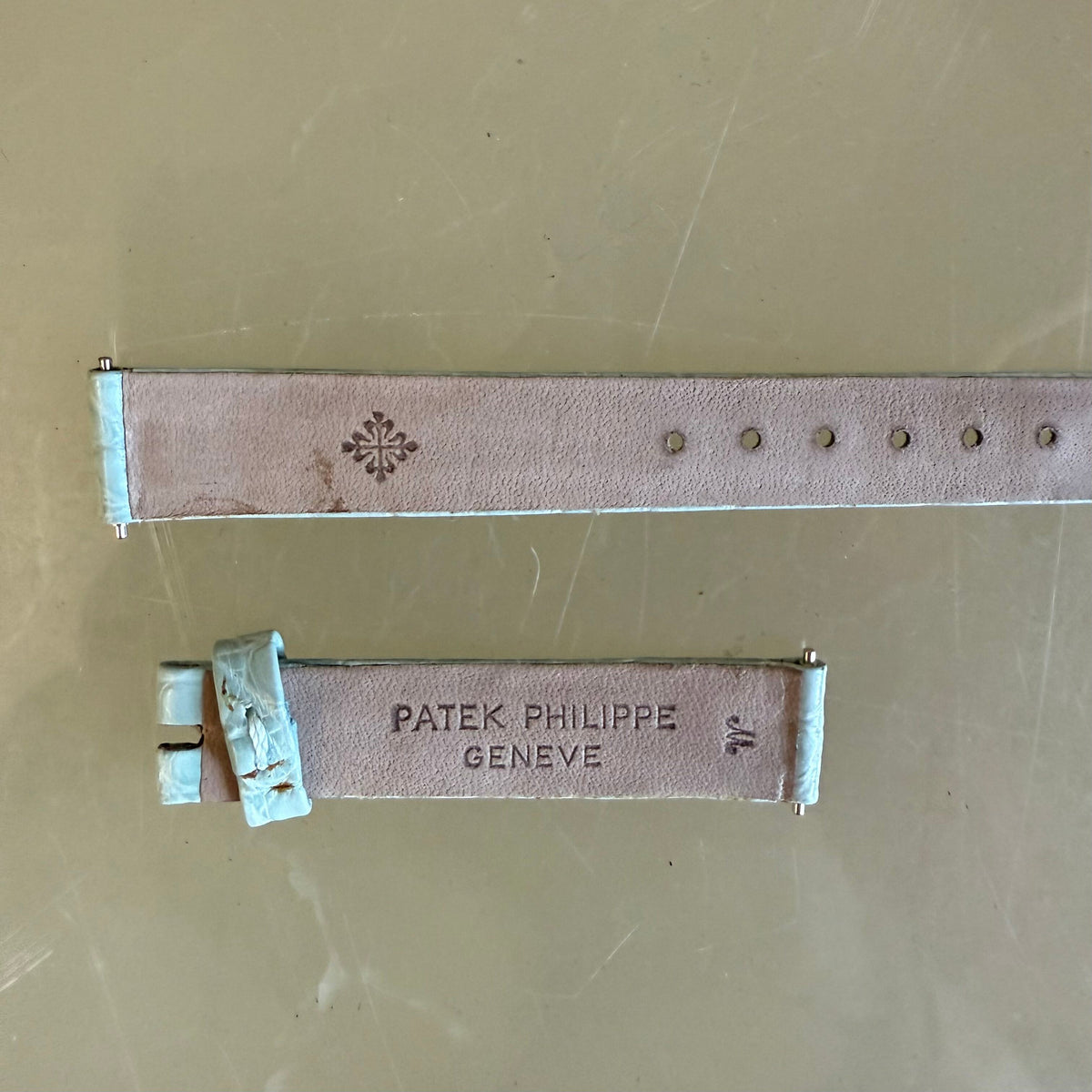Authentic Patek Philippe Light Blue Crocodile Watch Strap Band 12mm