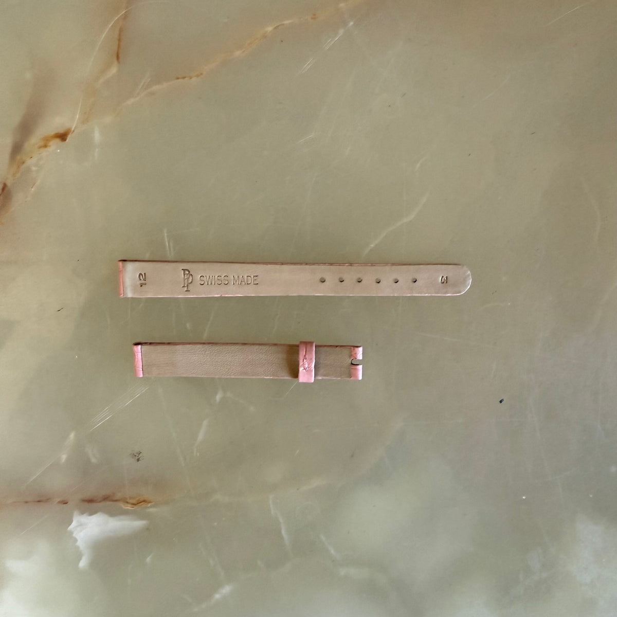 Authentic Patek Philippe Pink Alligator Watch Strap Band 12mm