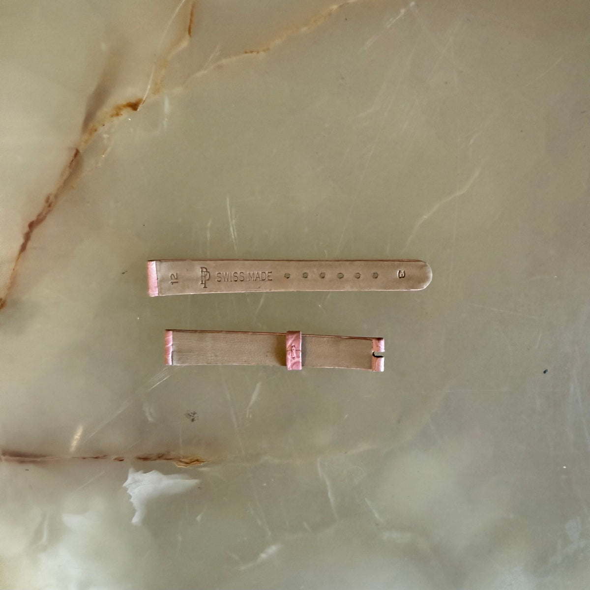 Authentic Patek Philippe Pink Crocodile Watch Strap Band 12mm
