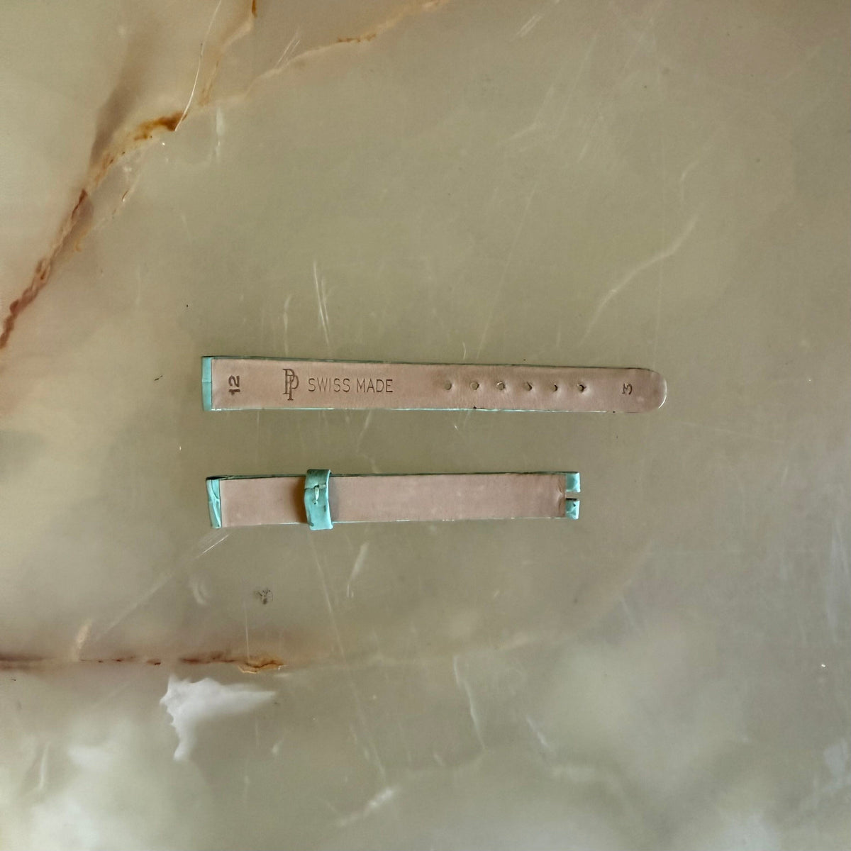 Authentic Patek Philippe Turquoise Crocodile Watch Strap Band 12mm