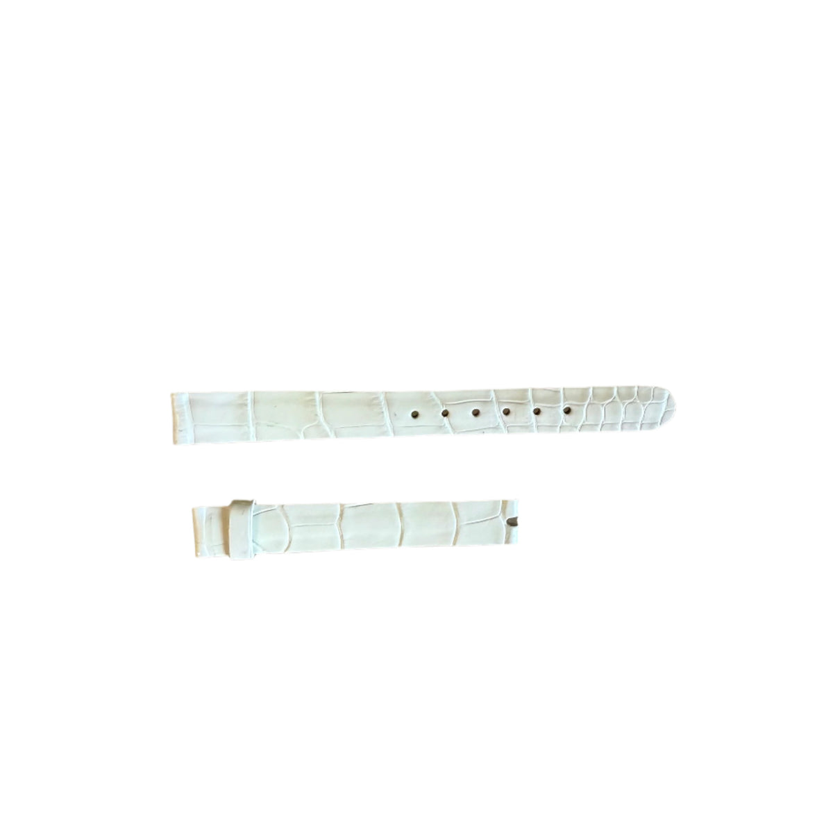 Authentic Patek Philippe White Alligator Watch Strap Band 12mm