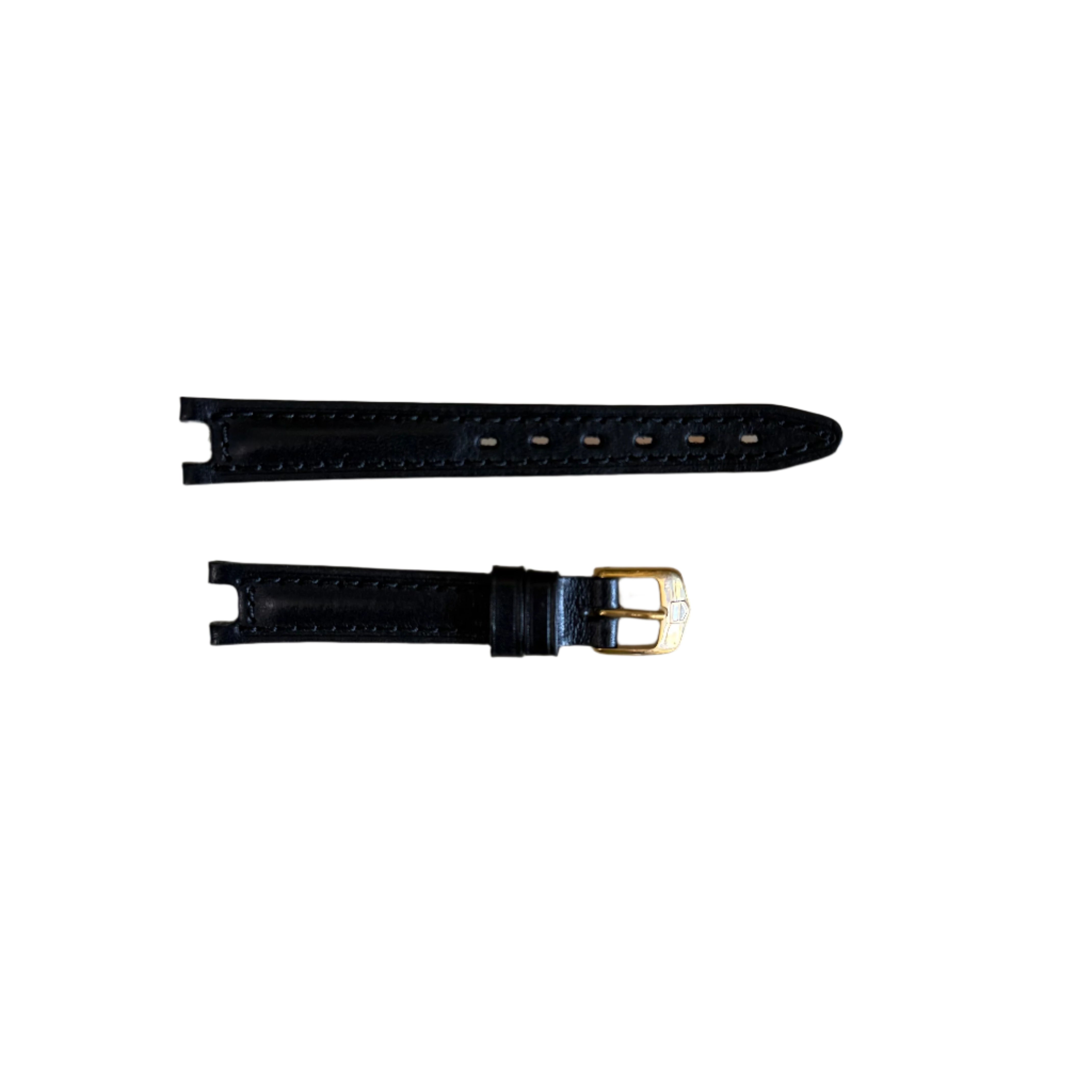 Authentic TAG Heuer Black Leather Watch Strap Band 13mm with Buckle