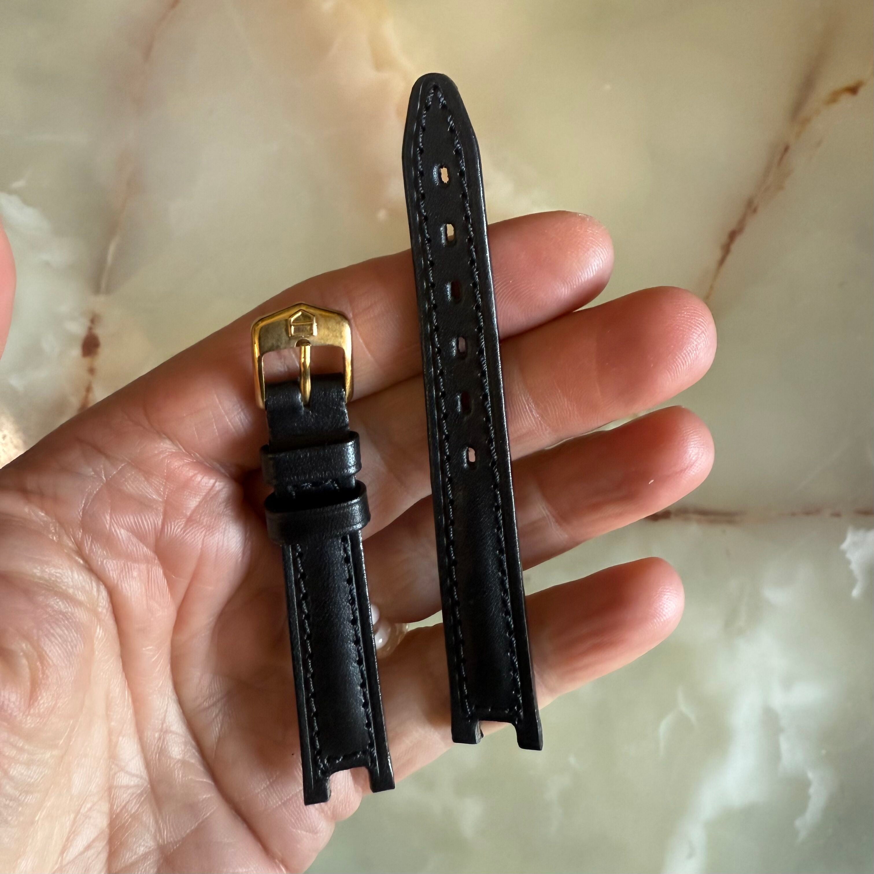 Authentic TAG Heuer Black Leather Watch Strap Band 13mm with Buckle