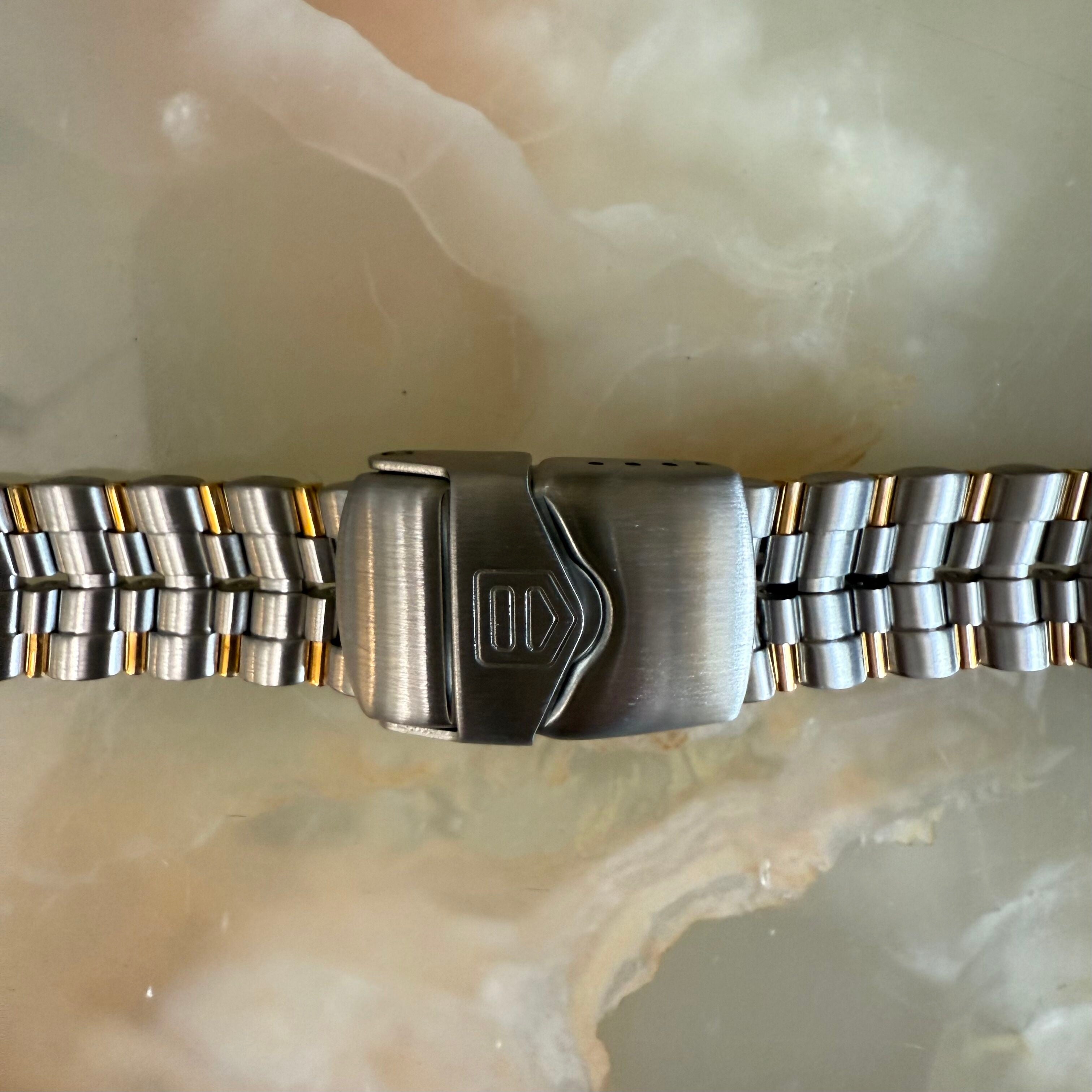 Authentic TAG Heuer 6000 Steel Gold Watch Bracelet 19mm BD0680-MOA