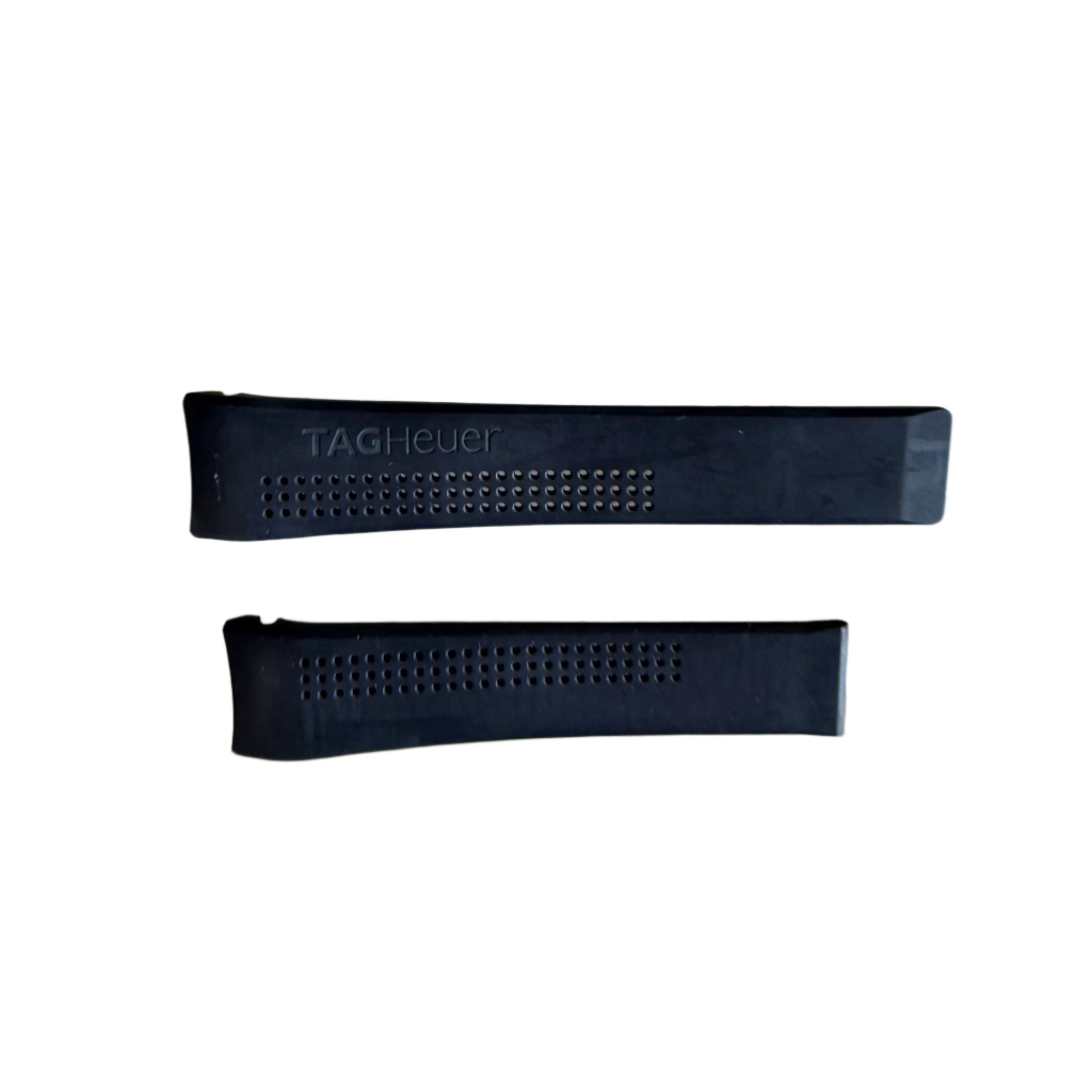 Authentic TAG Heuer Aquaracer  Black Rubber Watch Strap Band 22mm FT6012
