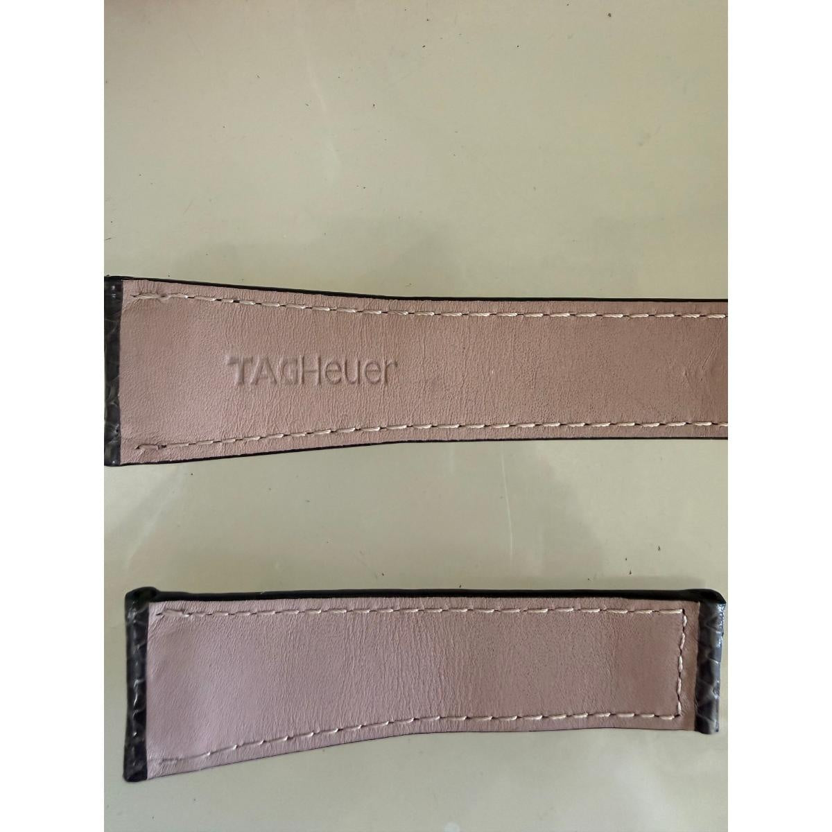 Authentic TAG Heuer Leather Watch Strap Band 22mm