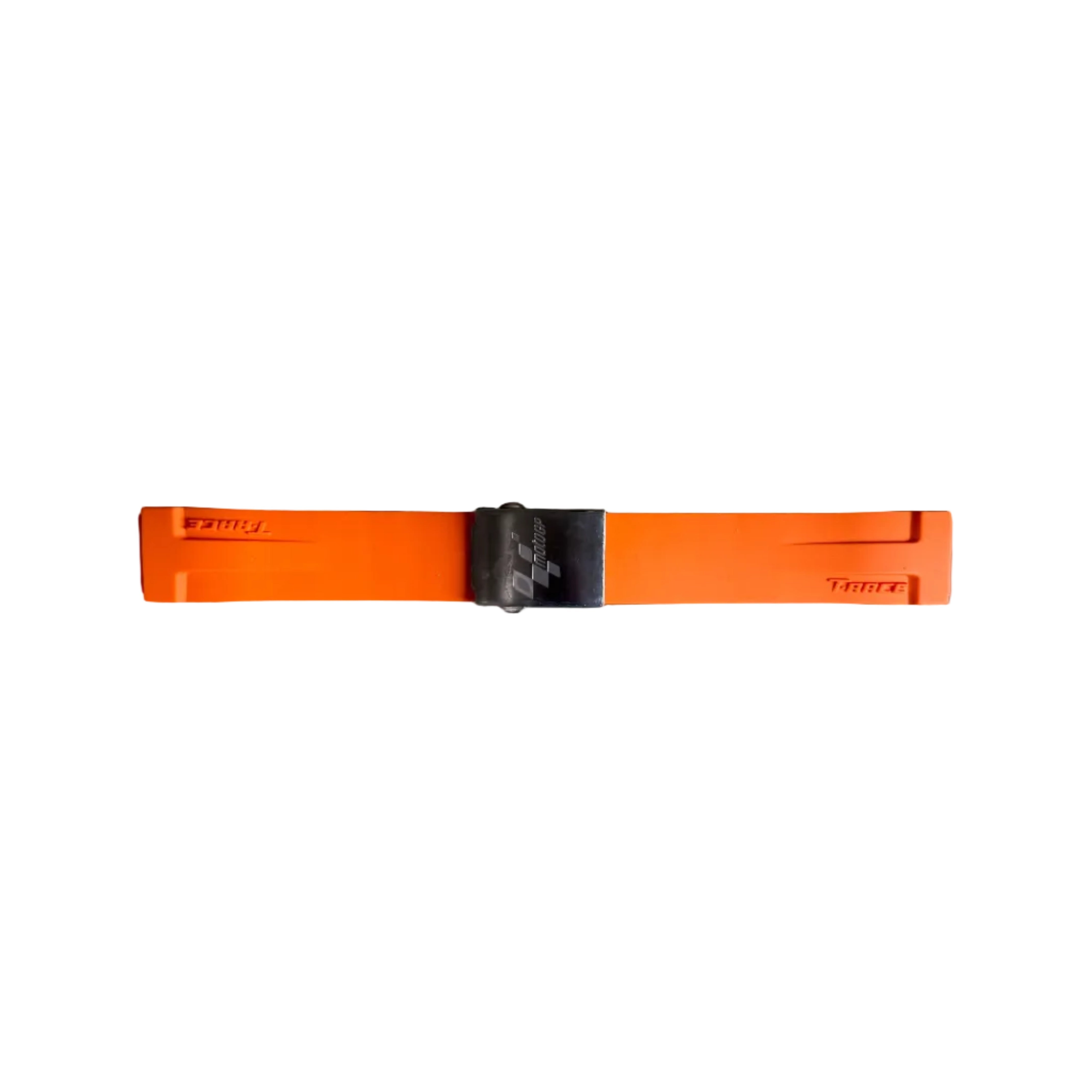 Authentic Tissot Orange Rubber Watch Strap Band 18mm w Buckle T048417ABH