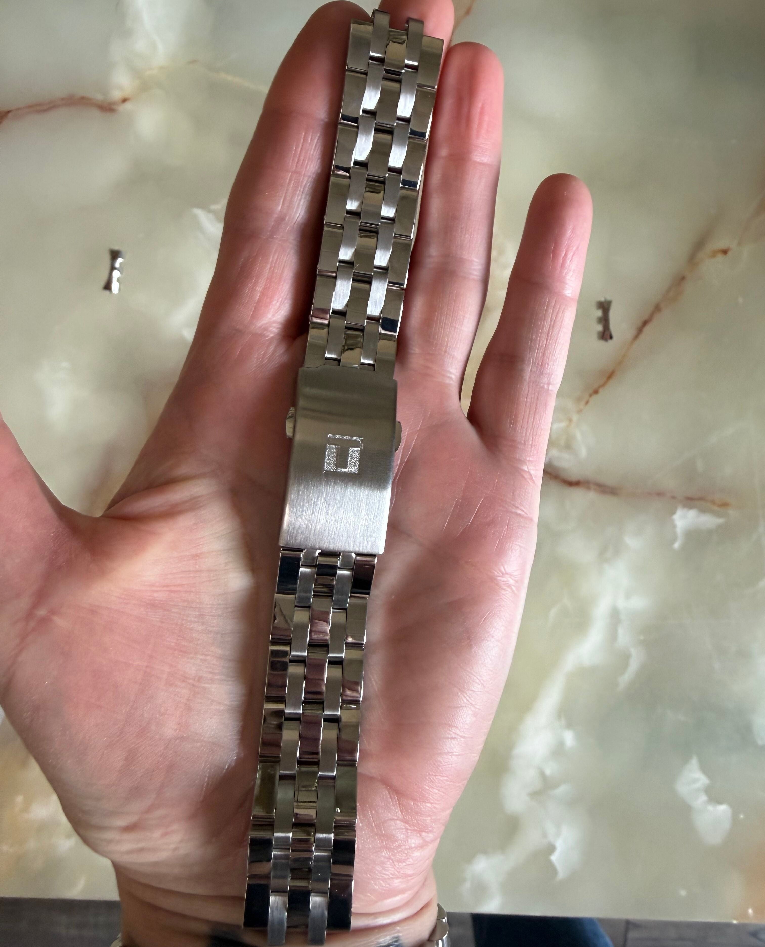 Authentic Tissot Steel Watch Bracelet 19mm T605.T461110