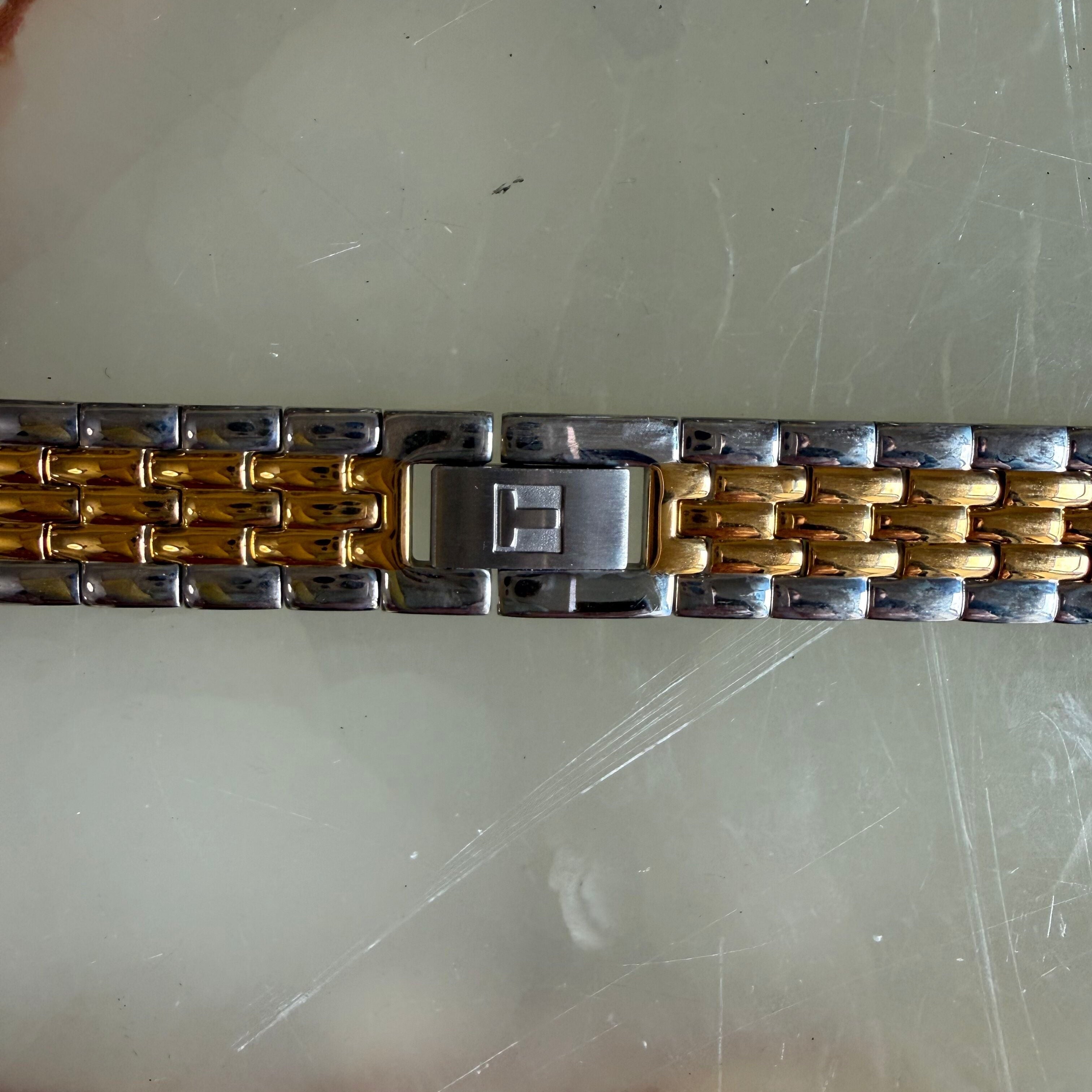 Authentic Tissot Two Tone Stainless Steel Watch Bracelet 14mm T605014363