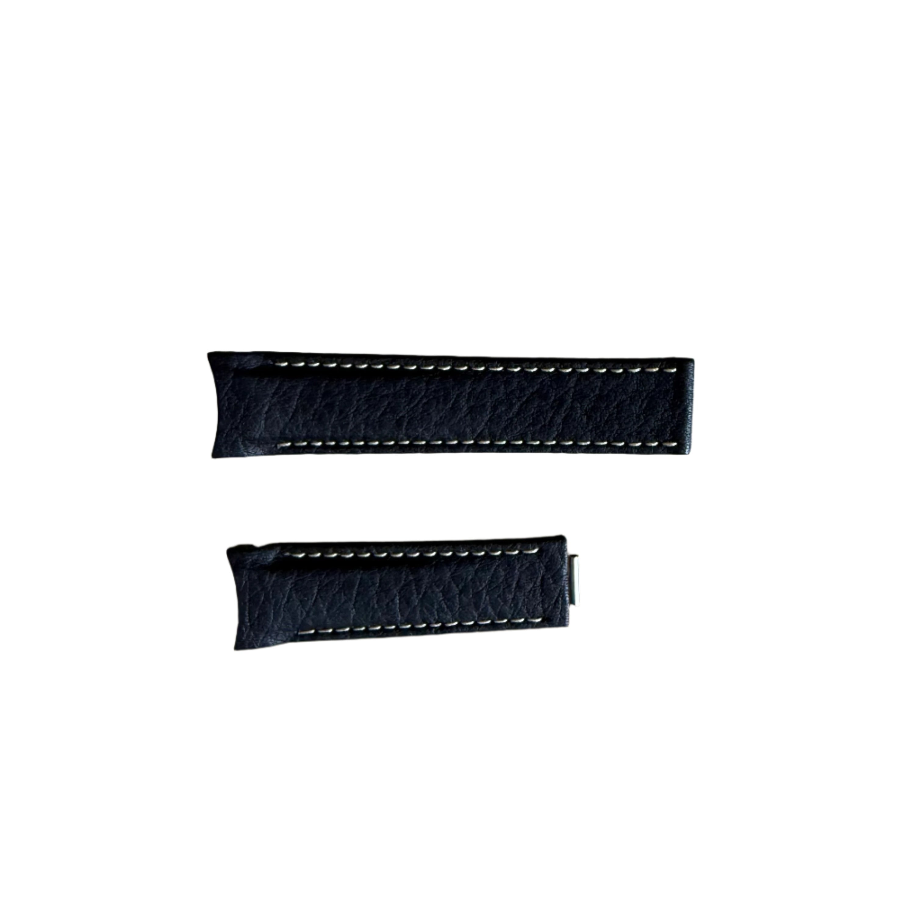 Authentic Tudor Black Leather Watch Strap Band 20mm 217-641