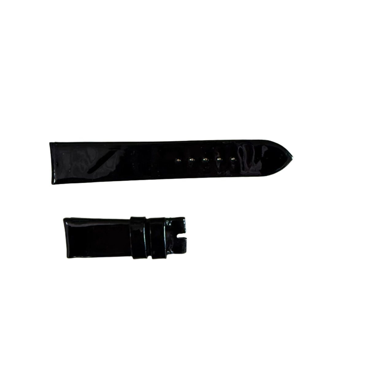 Authentic Tudor Black Patent Leather Watch Strap Band 20mm B211-620-Q1