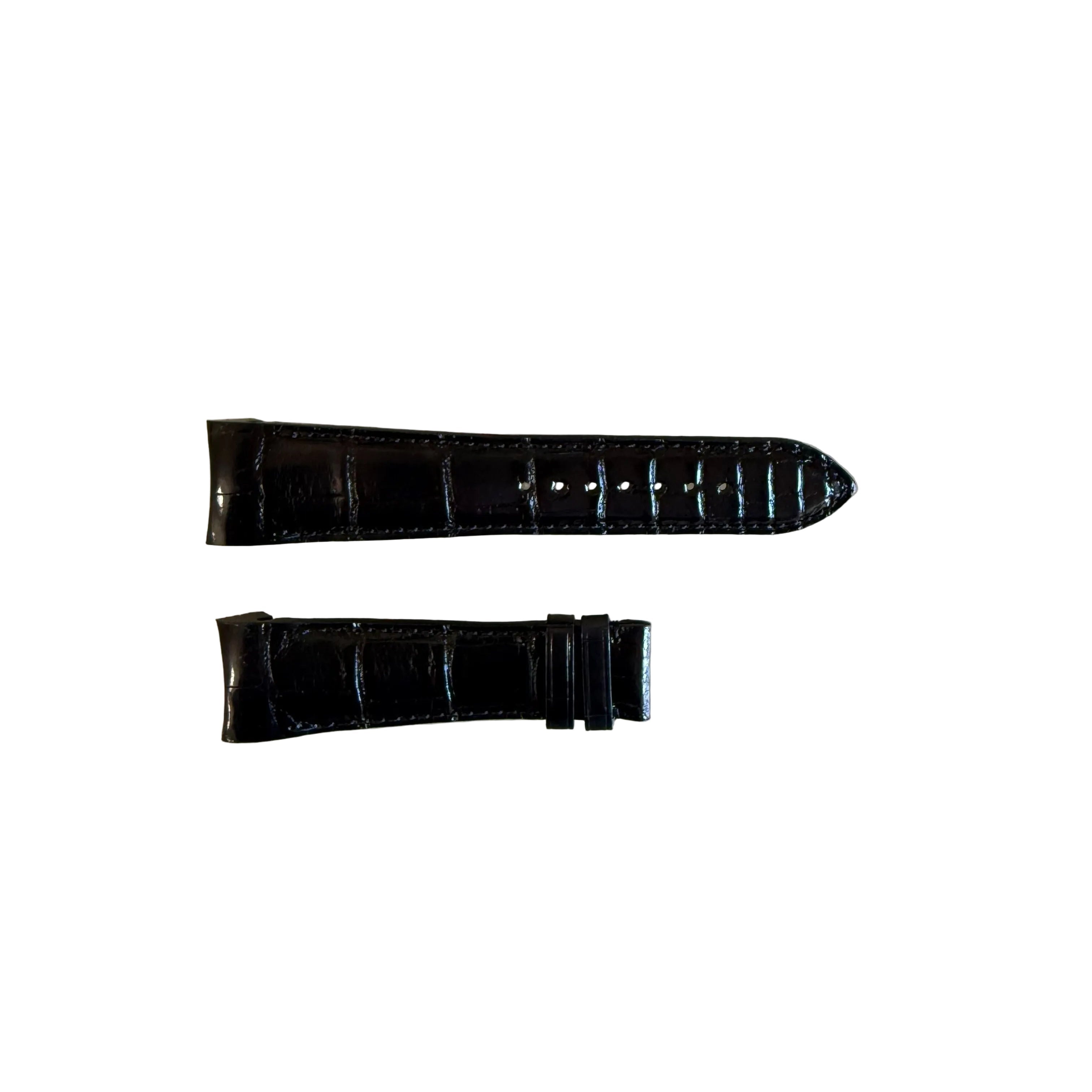 Authentic Zenith Black Alligator Watch Strap Band 22mm 22-660