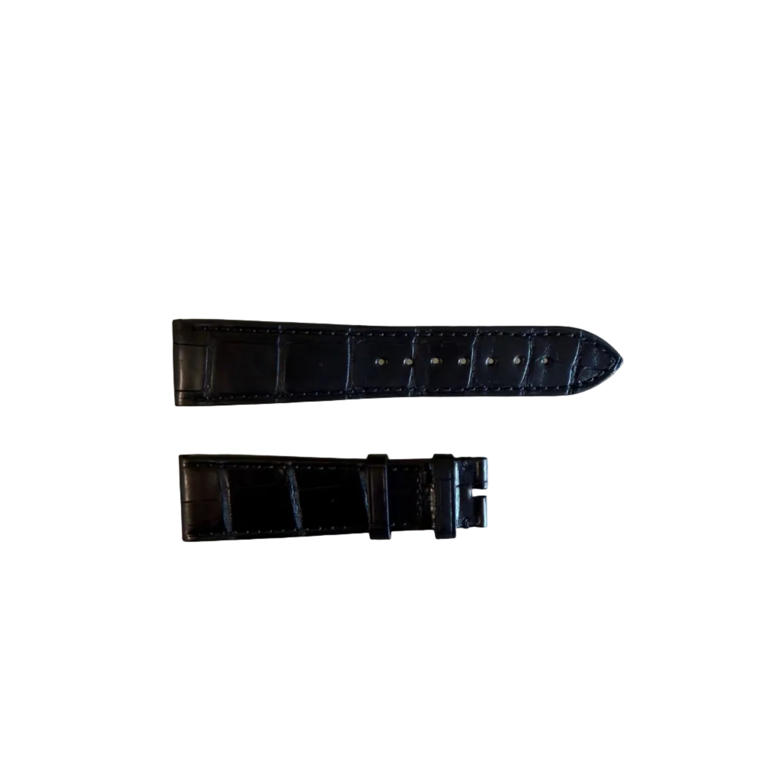 Authentic Zenith Black Alligator Watch Strap Band 22mm 2218-630