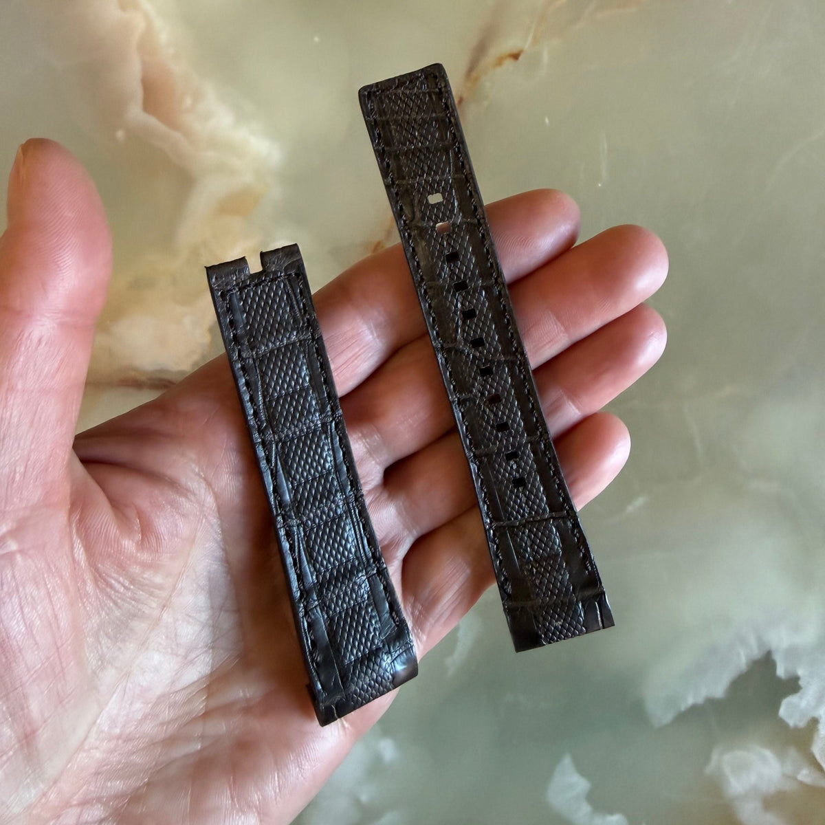Authentic Zenith Brown Leather Watch Strap Band 21mm 21-649