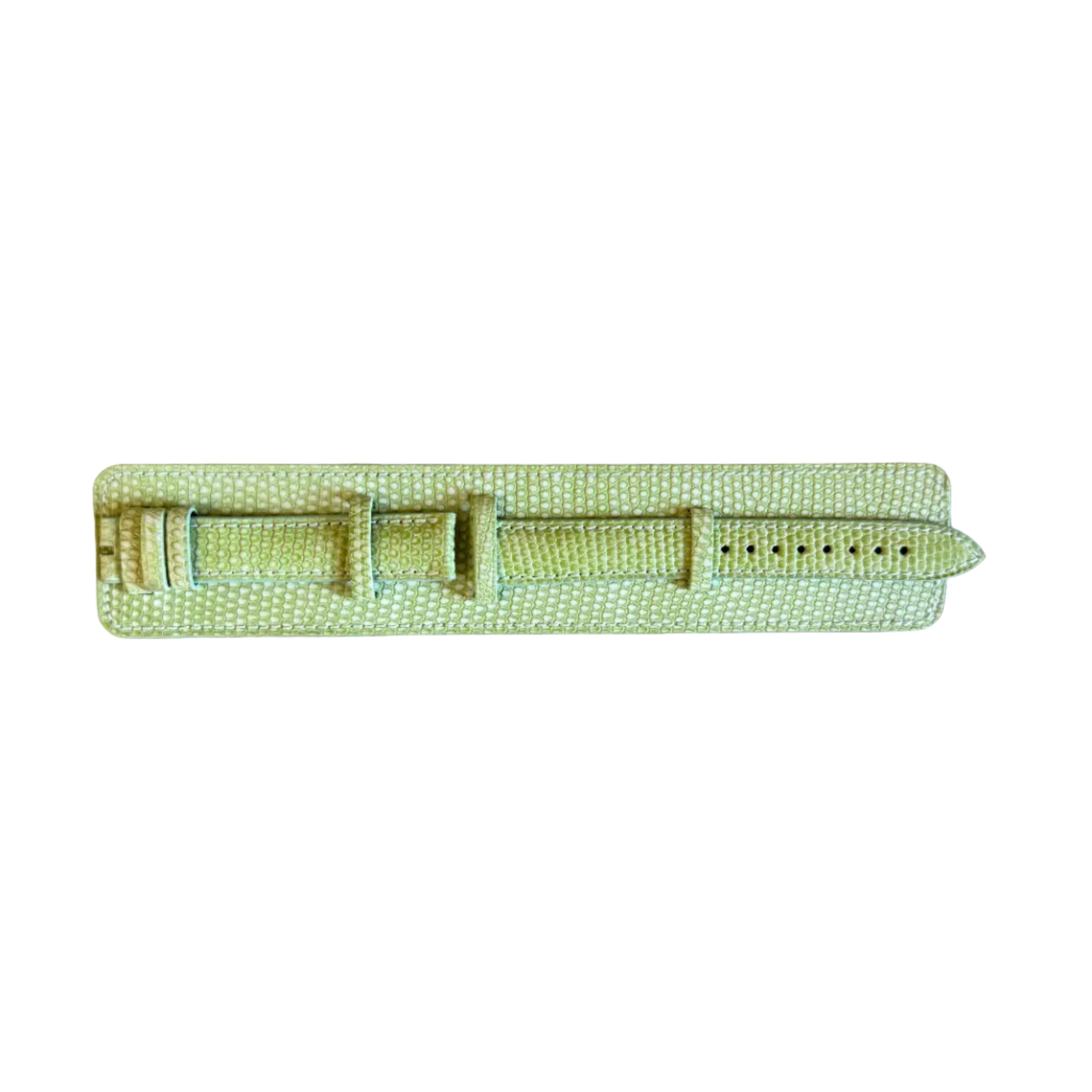 Authentic Zenith Green Lizard Watch Strap Band 15mm