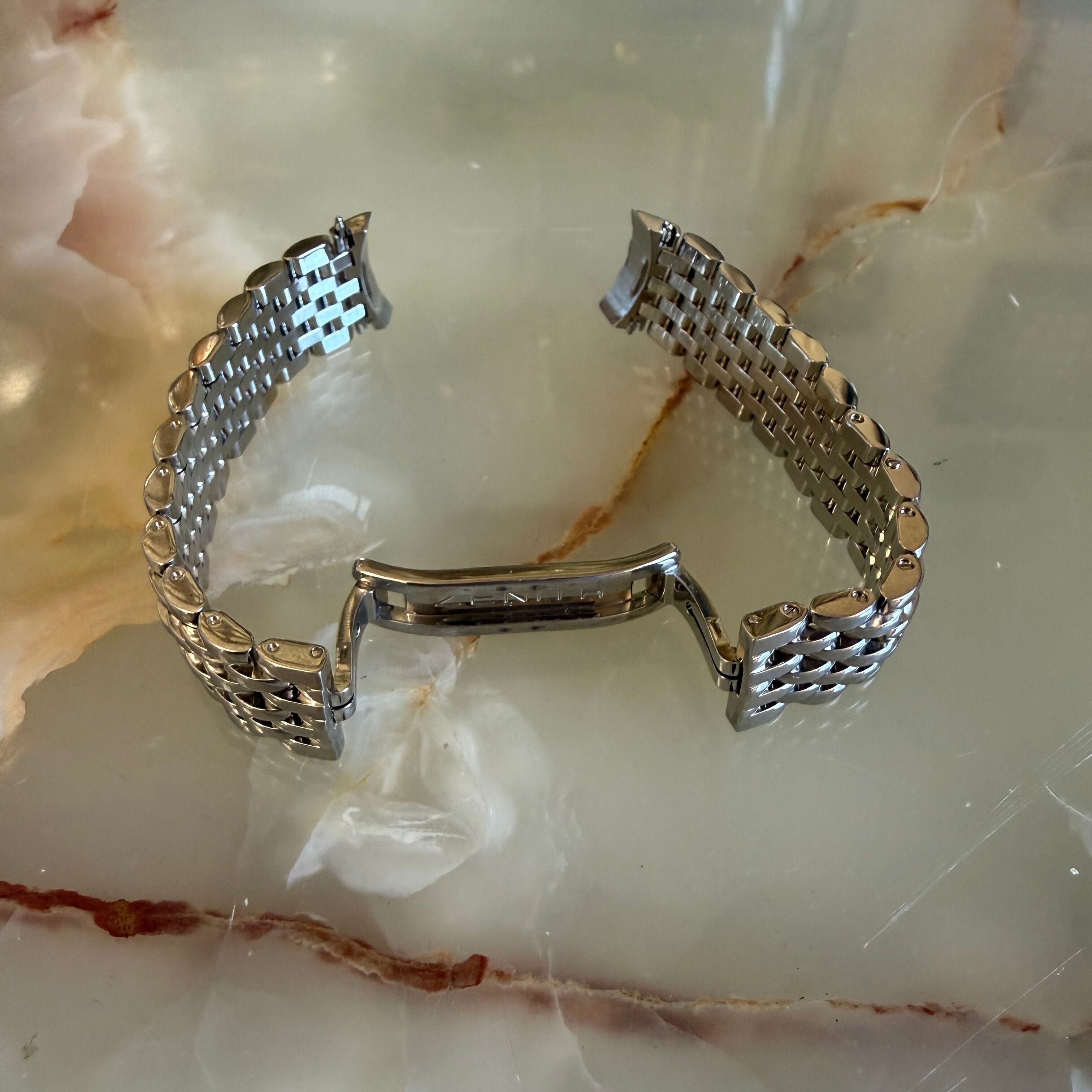 Authentic Zenith Steel 15mm Watch Bracelet for Elite Collection Women Watch