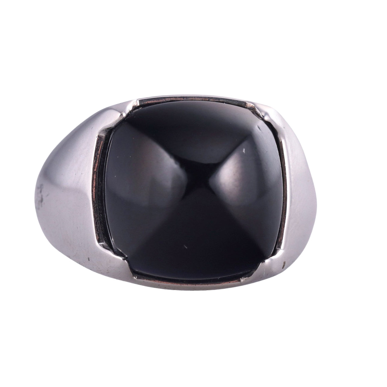 Baccarat Jewelry Sterling Silver Onyx Ring