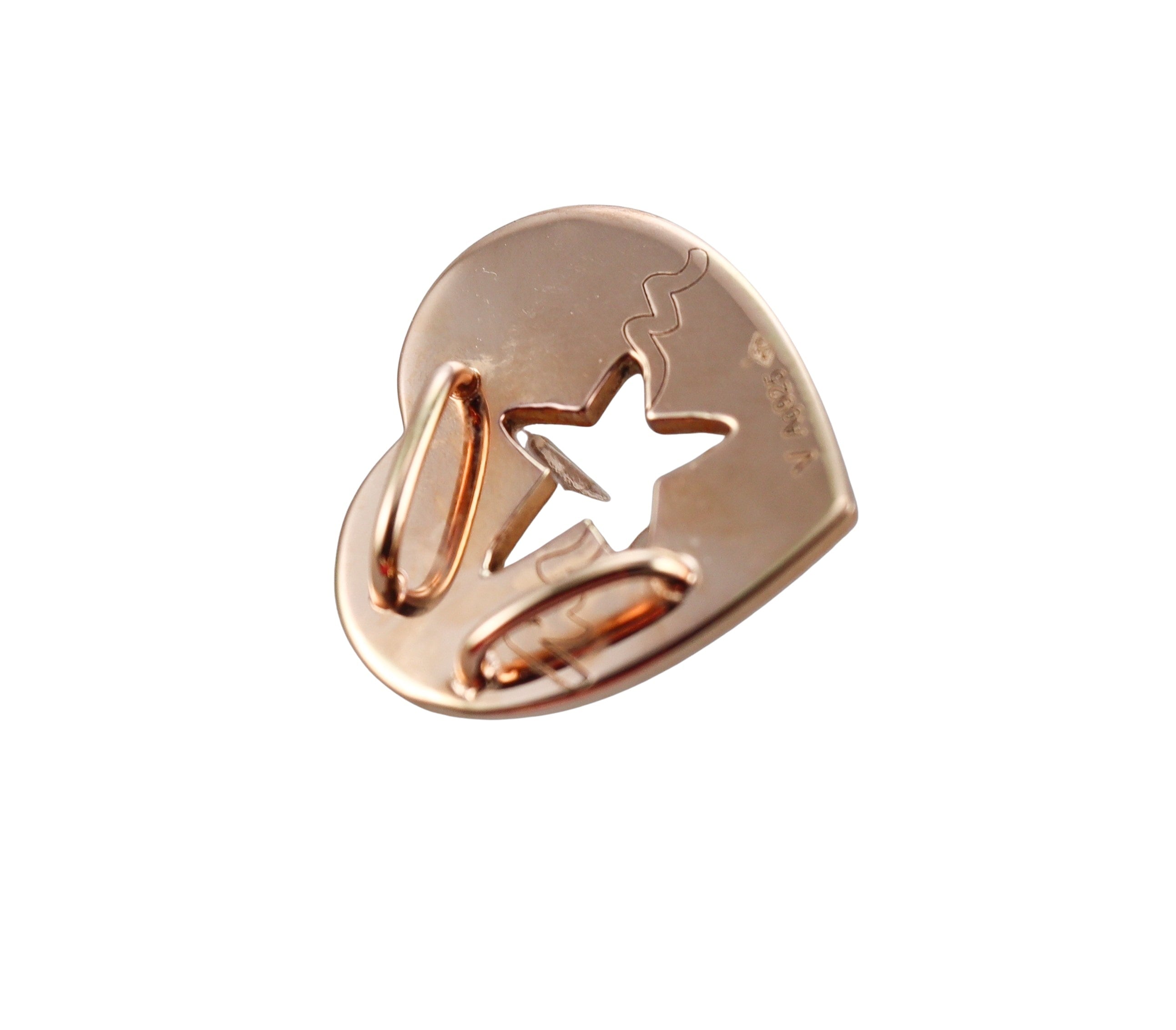 Baccarat Etoile Mon Coeur 18k Gold Vermeil Sterling Silver Heart Pendant 2812887