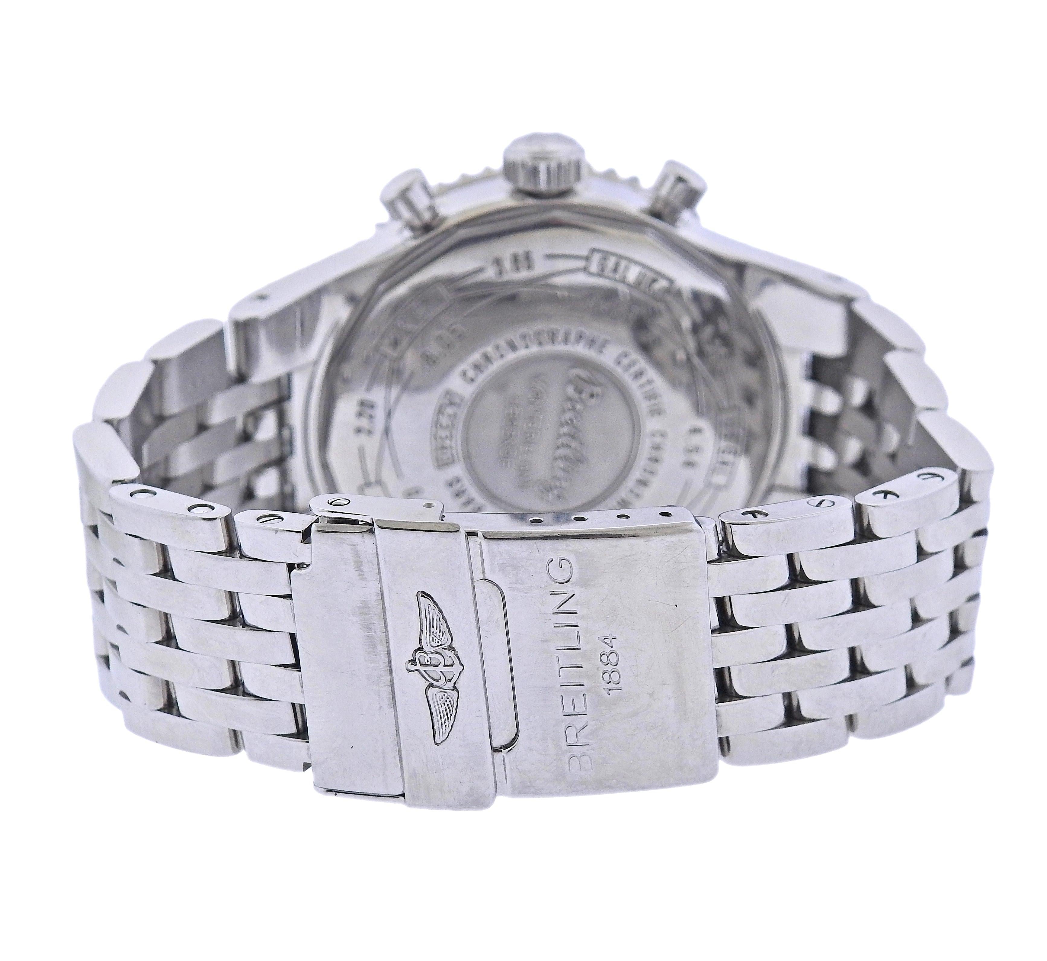 Breitling Montbrillant Legende Chronograph Automatic Stainless Steel Watch A2334