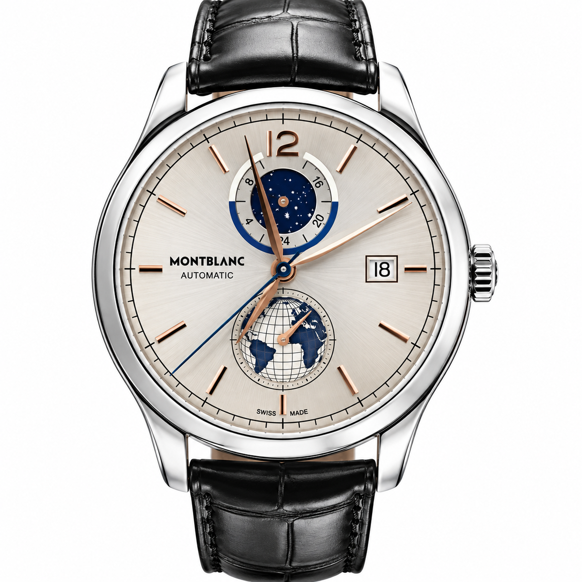Montblanc Heritage Chronometer Dual Time Automatic Watch 113779