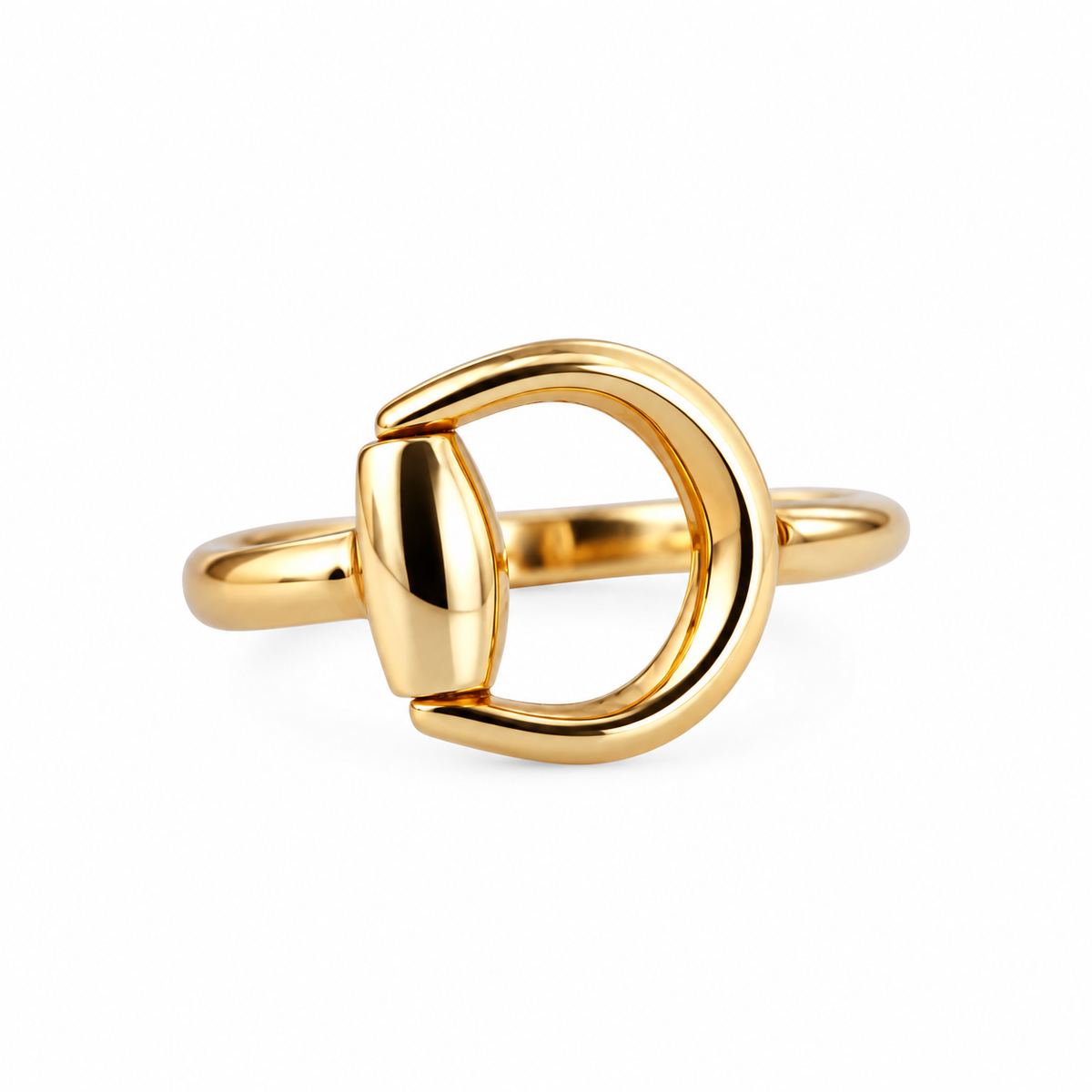 Gucci Horsebit 18k Yellow Gold Ring