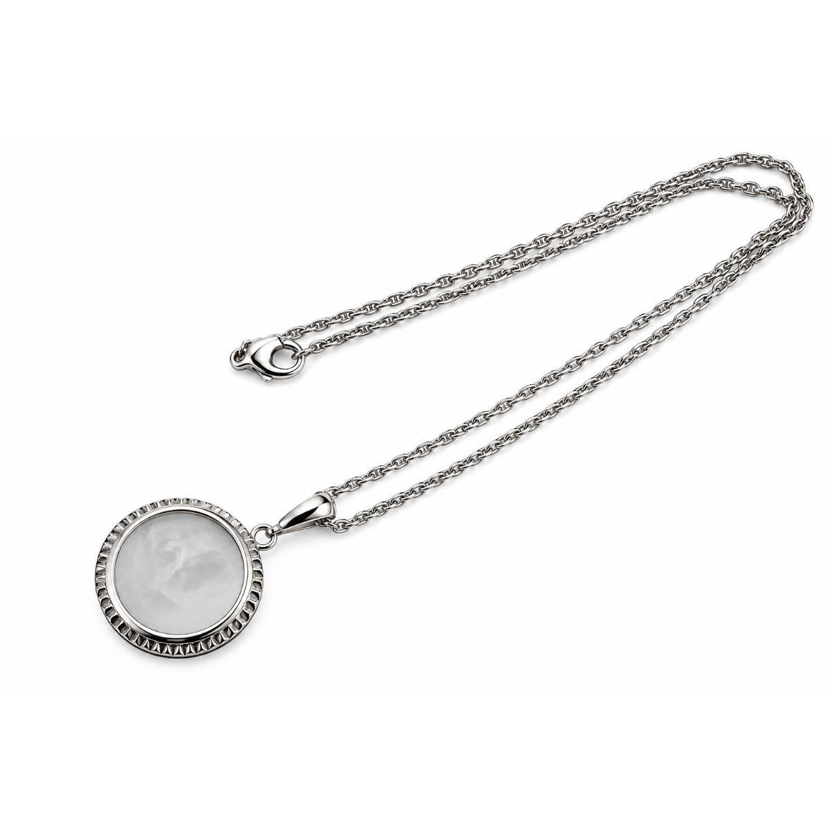 Lalique Opera National De Paris Baiser Crystal Silver Pendant Necklace 10528300