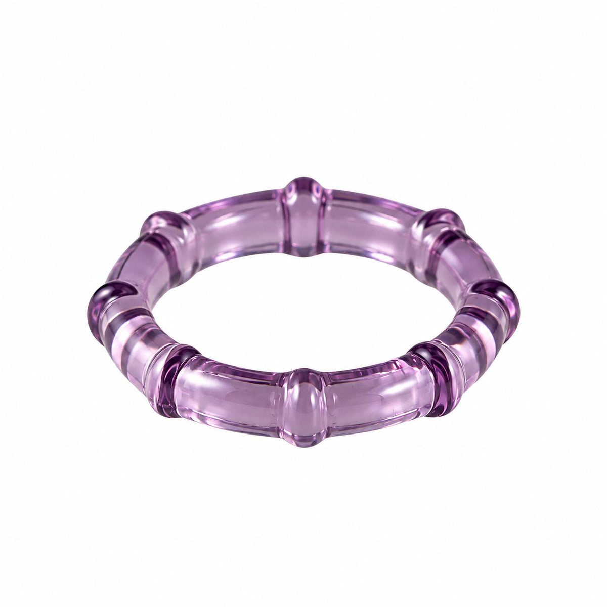 Lalique Soulmates Mauve Crystal Band Ring 10316500