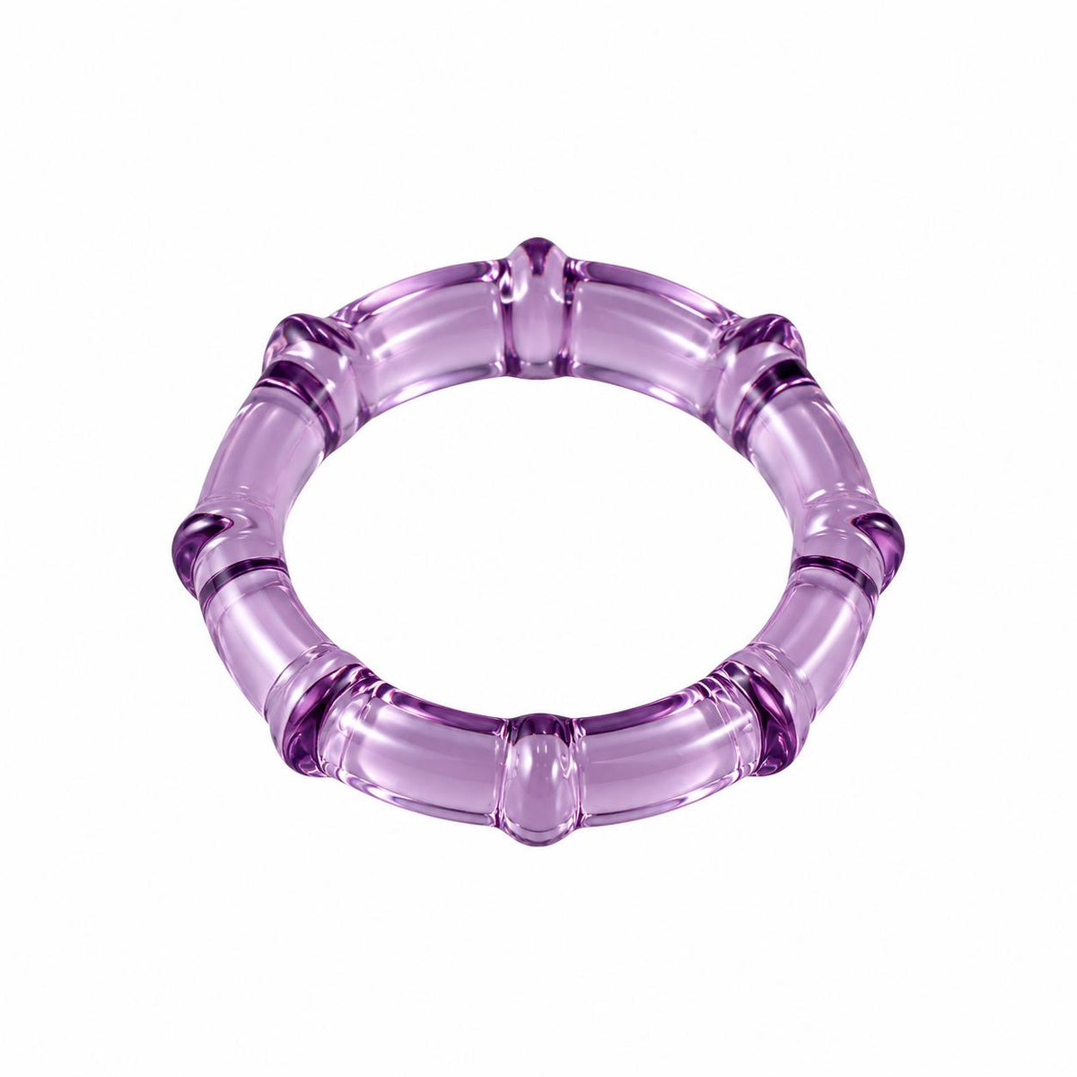 Lalique Soulmates Mauve Crystal Band Ring 10316500